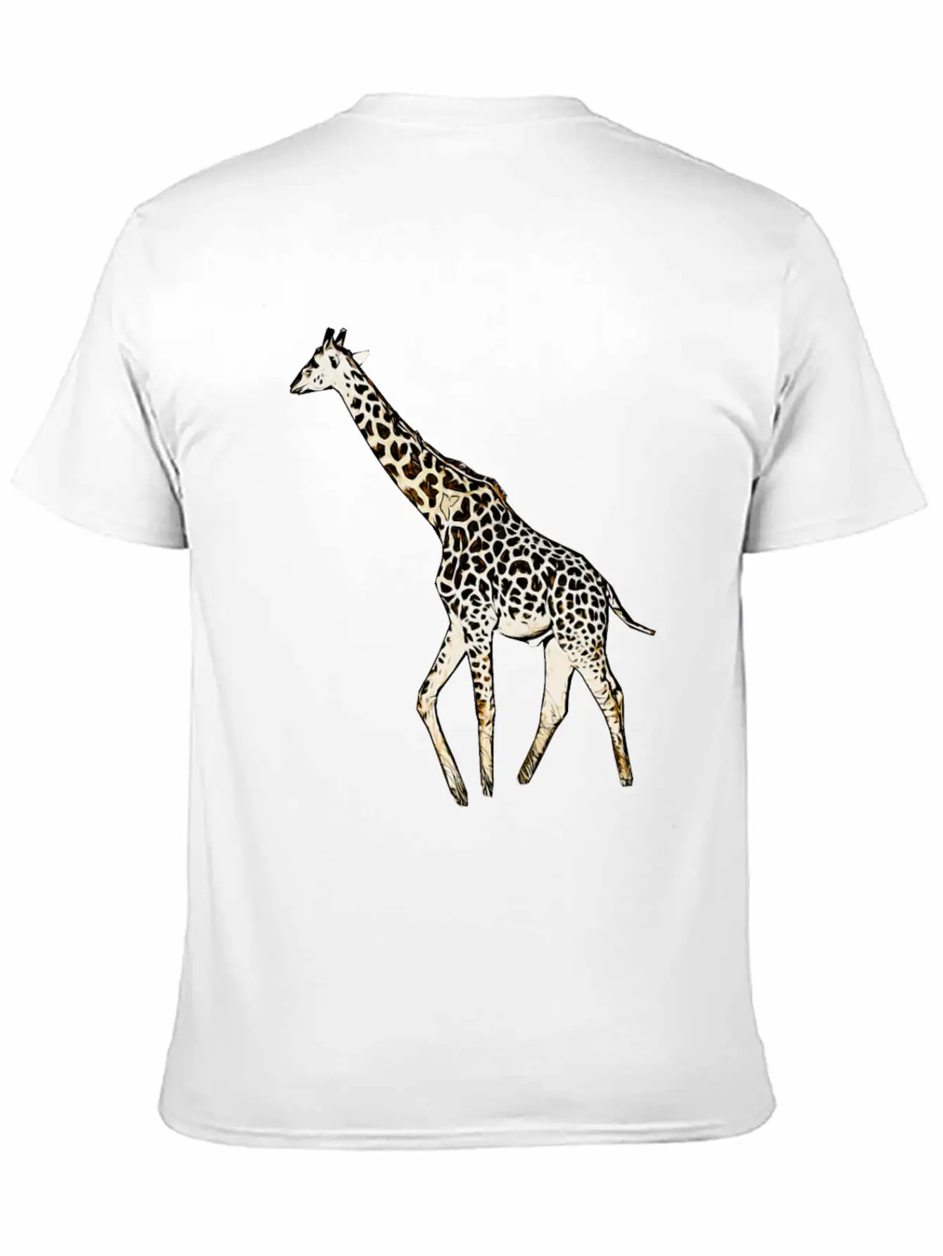 Comic Giraffe Stylish Everyday T-Shirt – Unisex Basic Cotton Tee