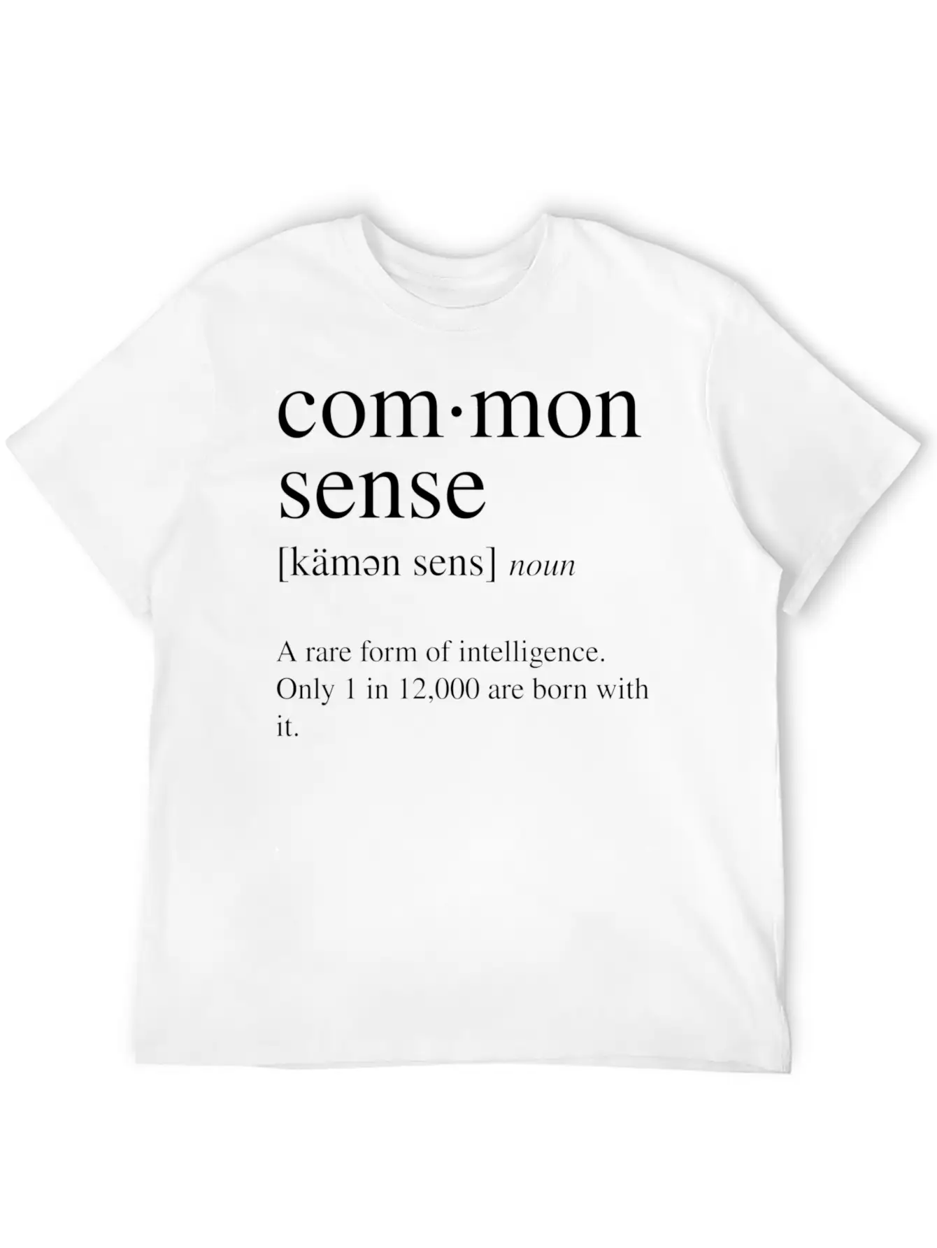 Common Sense Definition A Rare Form Of Comfortable Minimalist Graphic Tee – Summer Style Essential