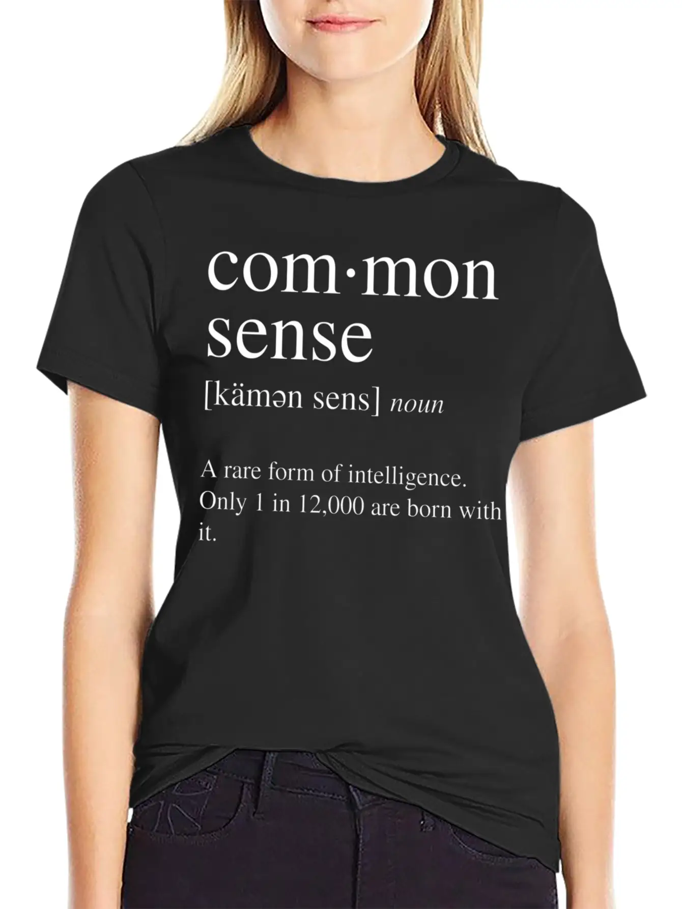 Common Sense Definition A Rare Form Of Comfortable Minimalist Graphic Tee – Summer Style Essential