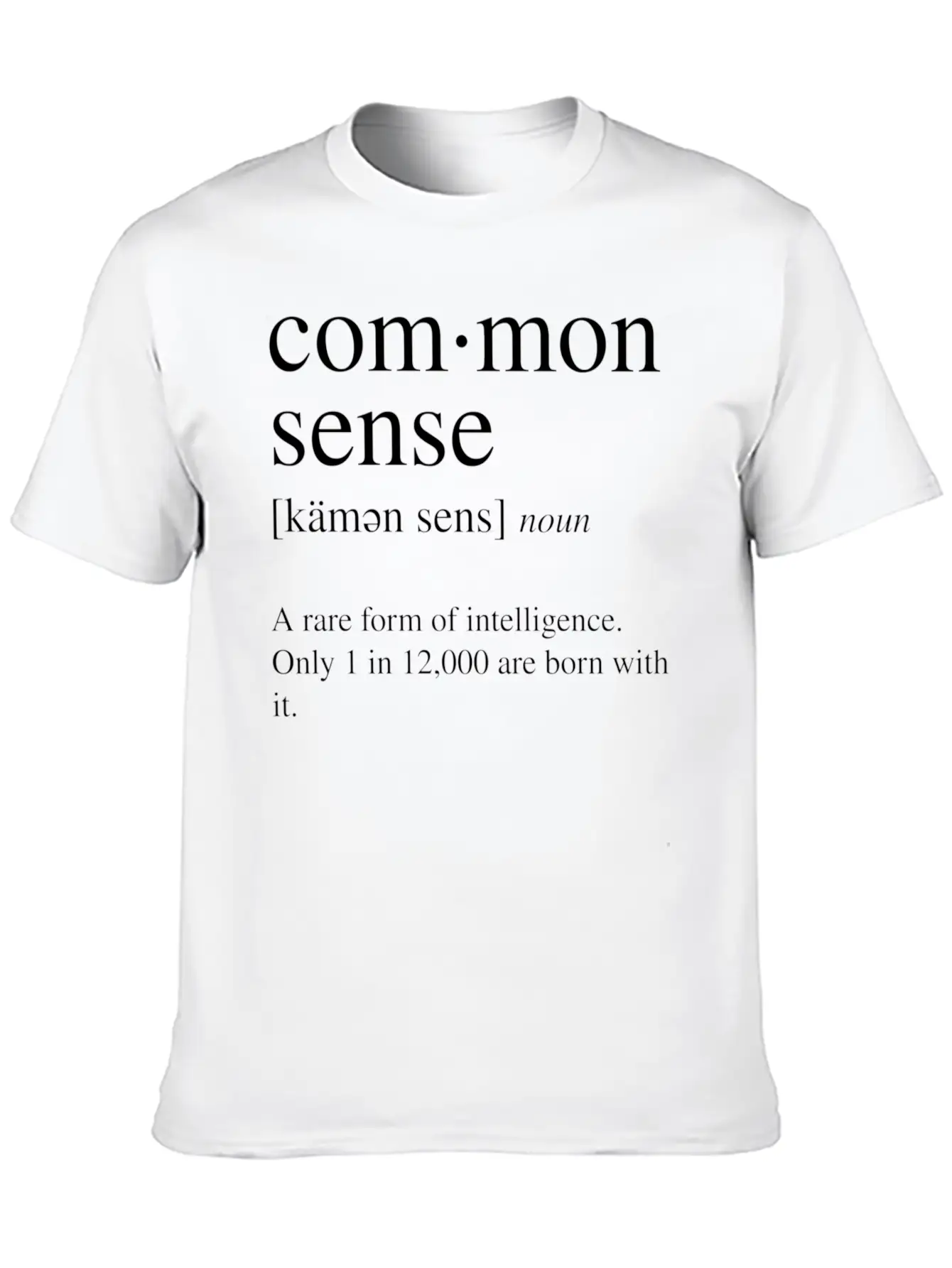 Common Sense Definition A Rare Form Of Comfortable Minimalist Graphic Tee – Summer Style Essential