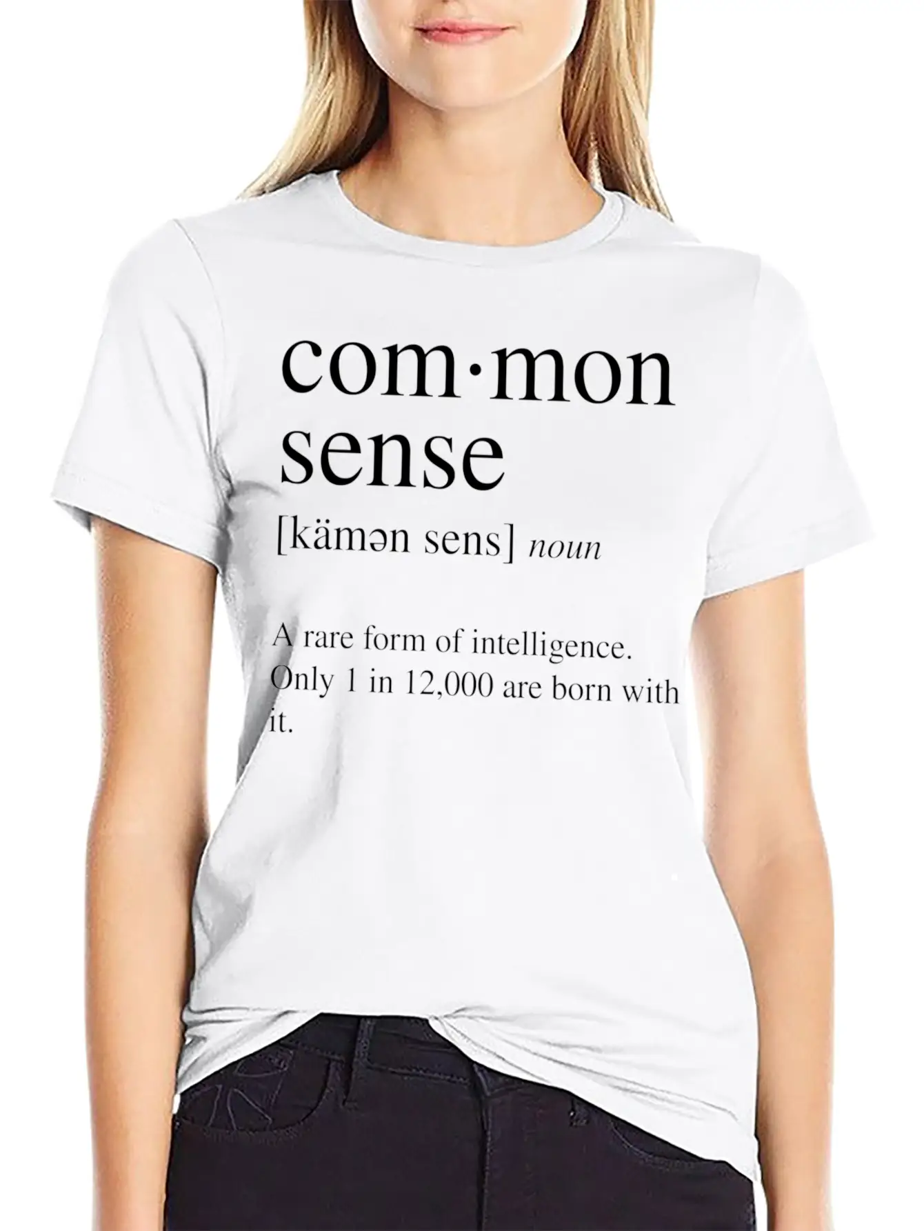 Common Sense Definition A Rare Form Of Comfortable Minimalist Graphic Tee – Summer Style Essential