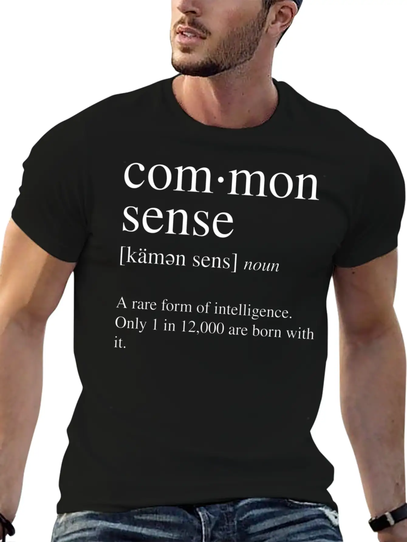Common Sense Definition A Rare Form Of Comfortable Minimalist Graphic Tee – Summer Style Essential