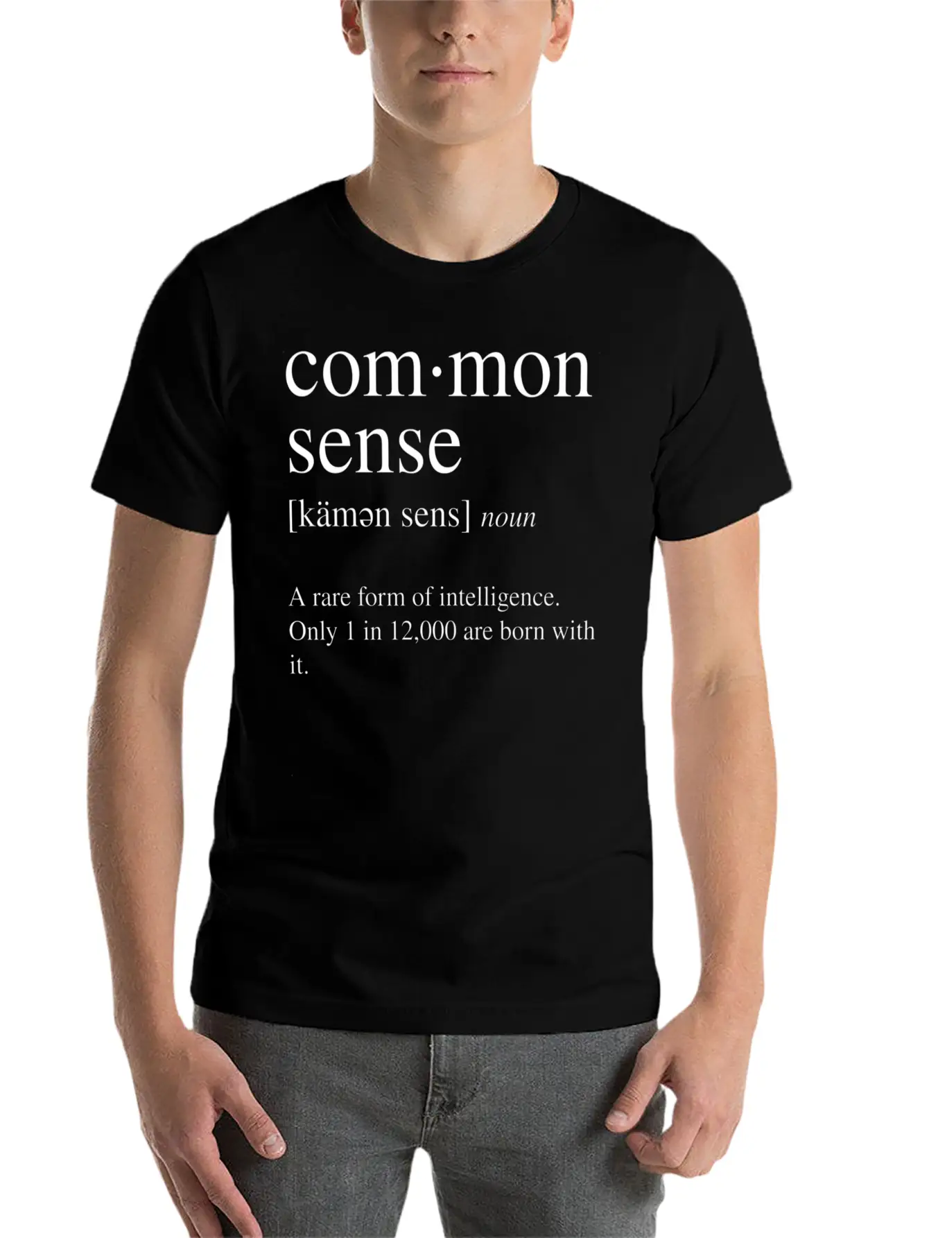 Common Sense Definition A Rare Form Of Comfortable Minimalist Graphic Tee – Summer Style Essential