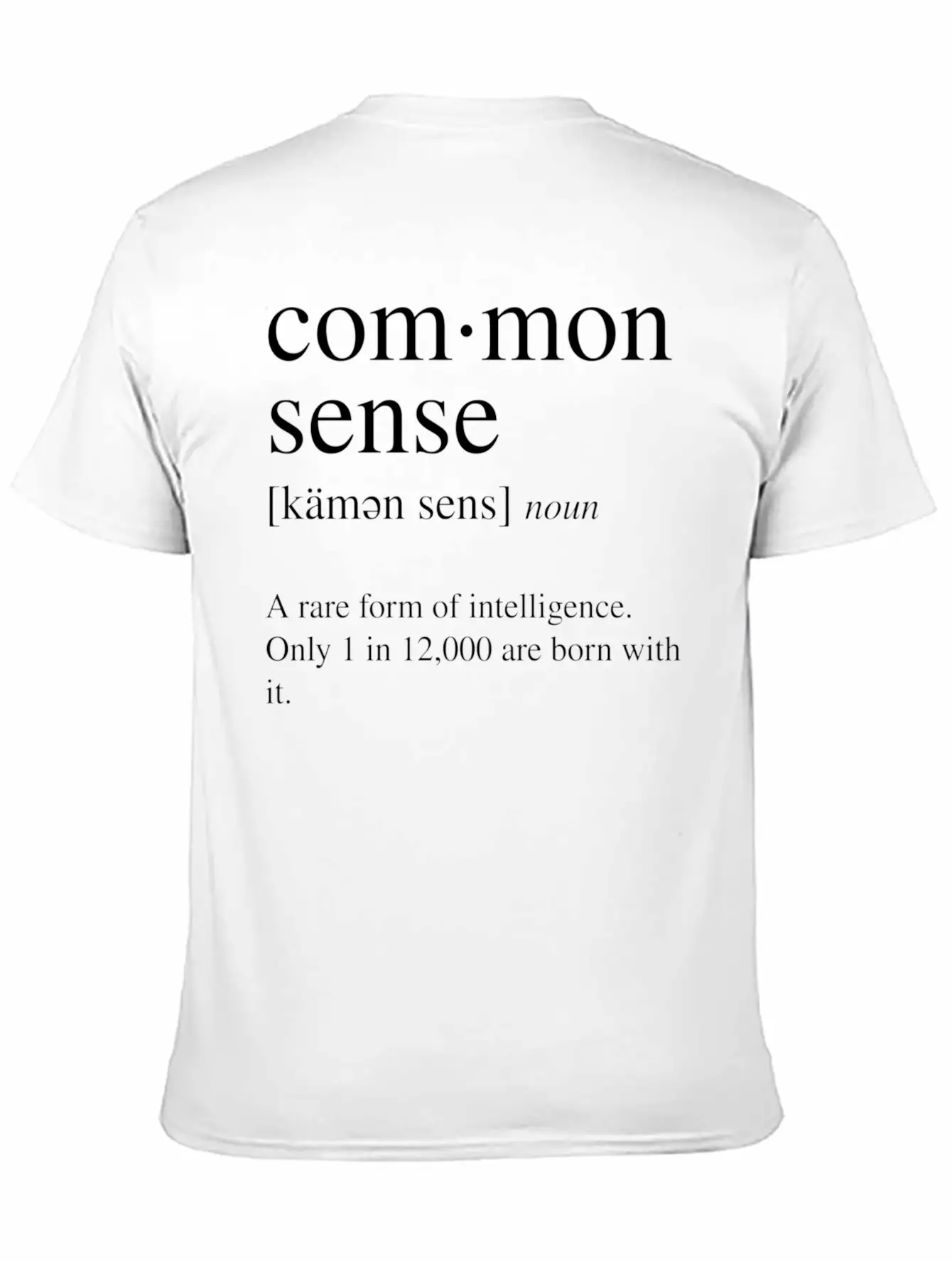 Common Sense Definition A Rare Form Of Comfortable Minimalist Graphic Tee – Summer Style Essential