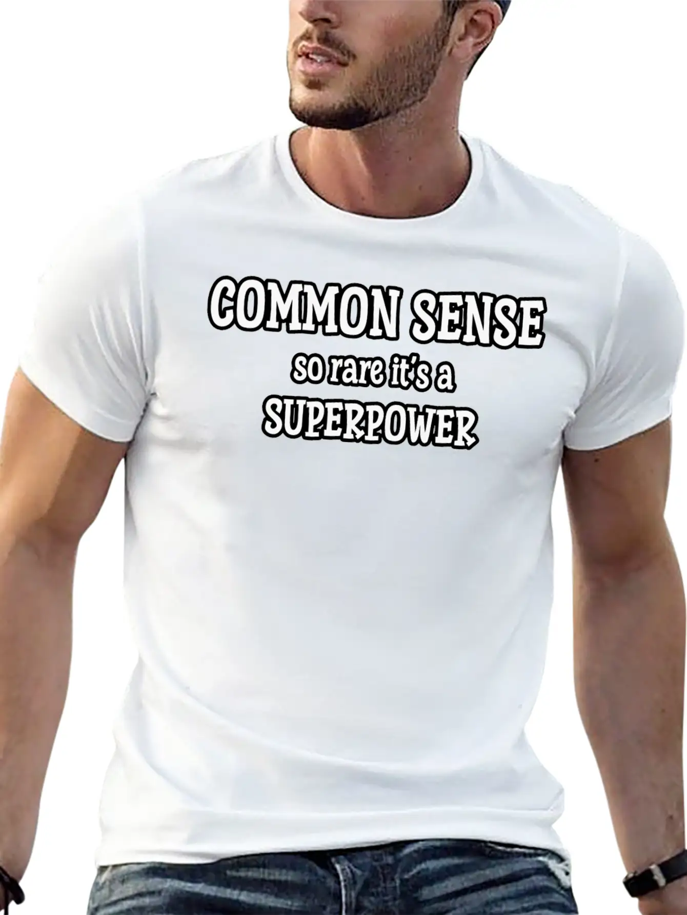 Common Sense…so Rare It’s A Superpower Stylish Everyday T-Shirt – Unisex Basic Cotton Tee