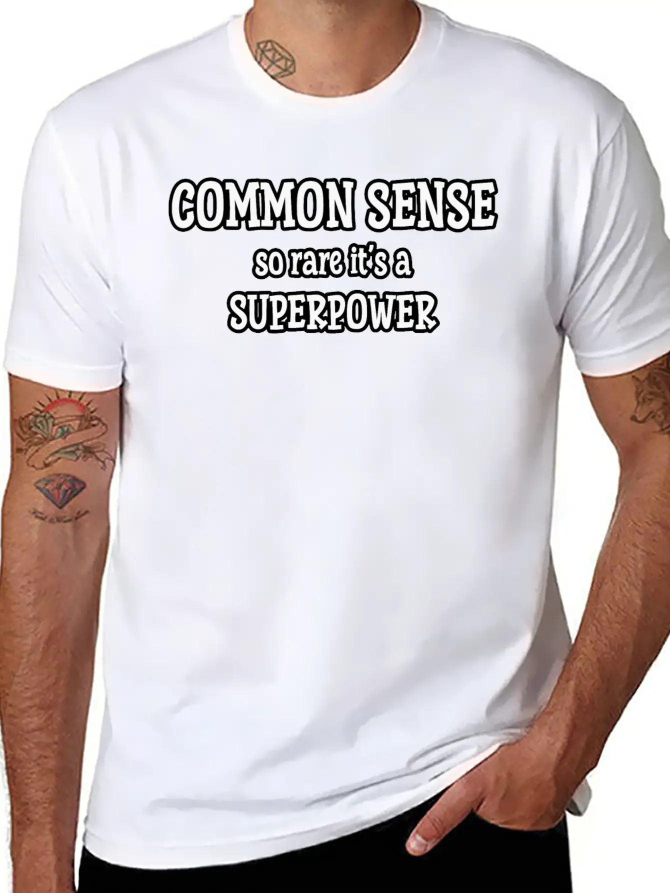 Common Sense…so Rare It’s A Superpower Stylish Everyday T-Shirt – Unisex Basic Cotton Tee