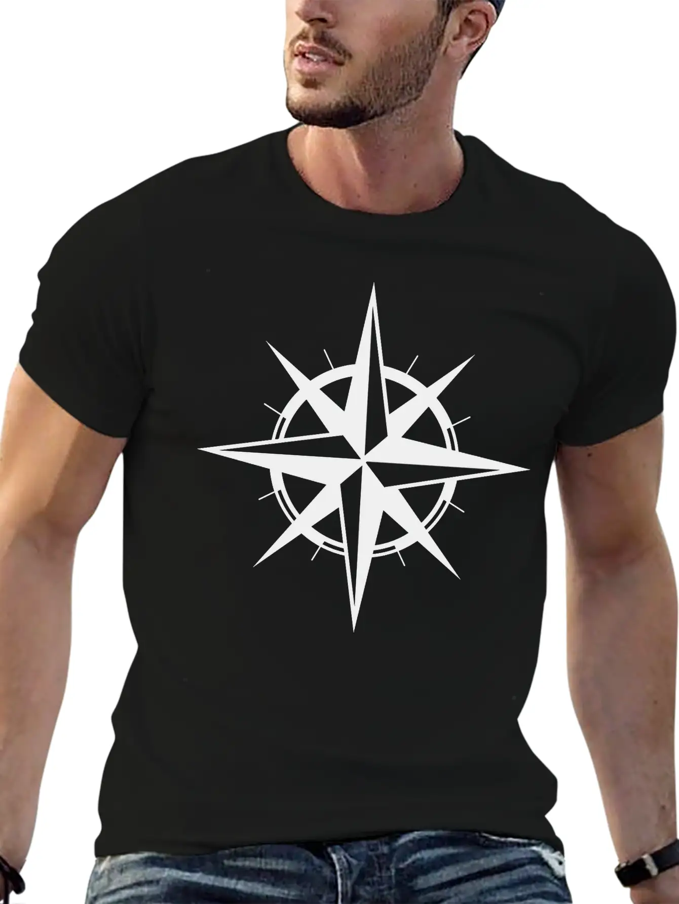 Compass Basic Graphic T-Shirt – Daily Comfort In Soft Cotton