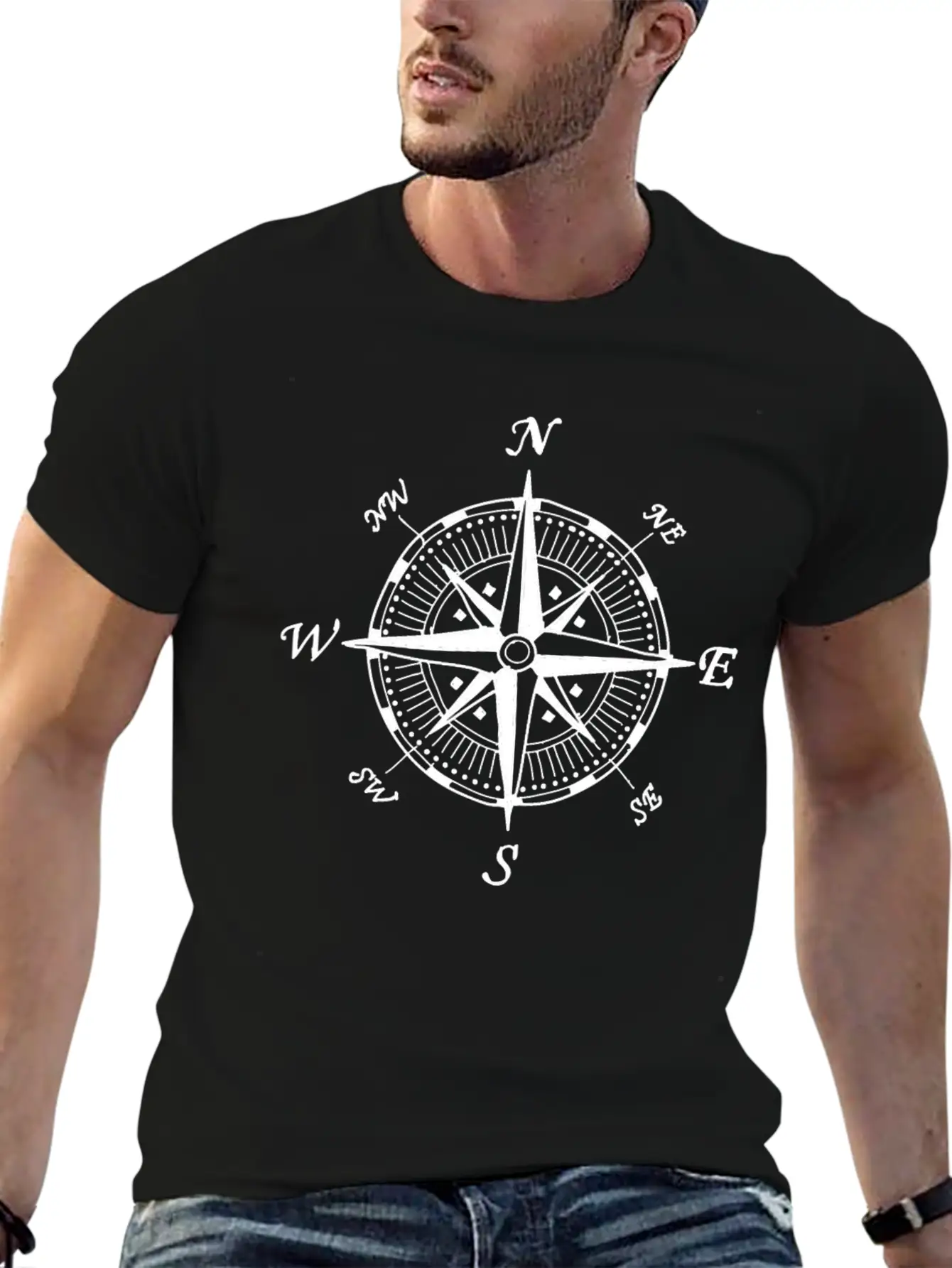 Compass Essential Unisex Summer Tee – Soft Cotton Casual Fit