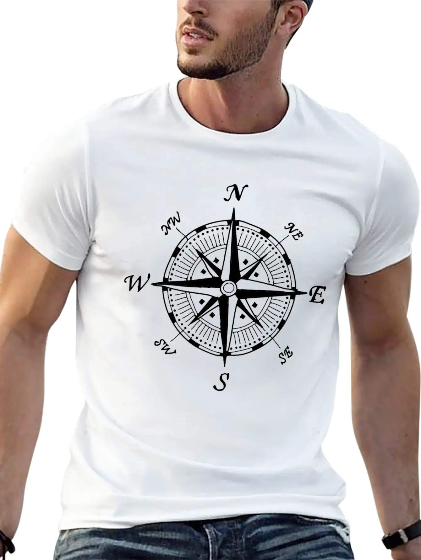 Compass Essential Unisex Summer Tee – Soft Cotton Casual Fit