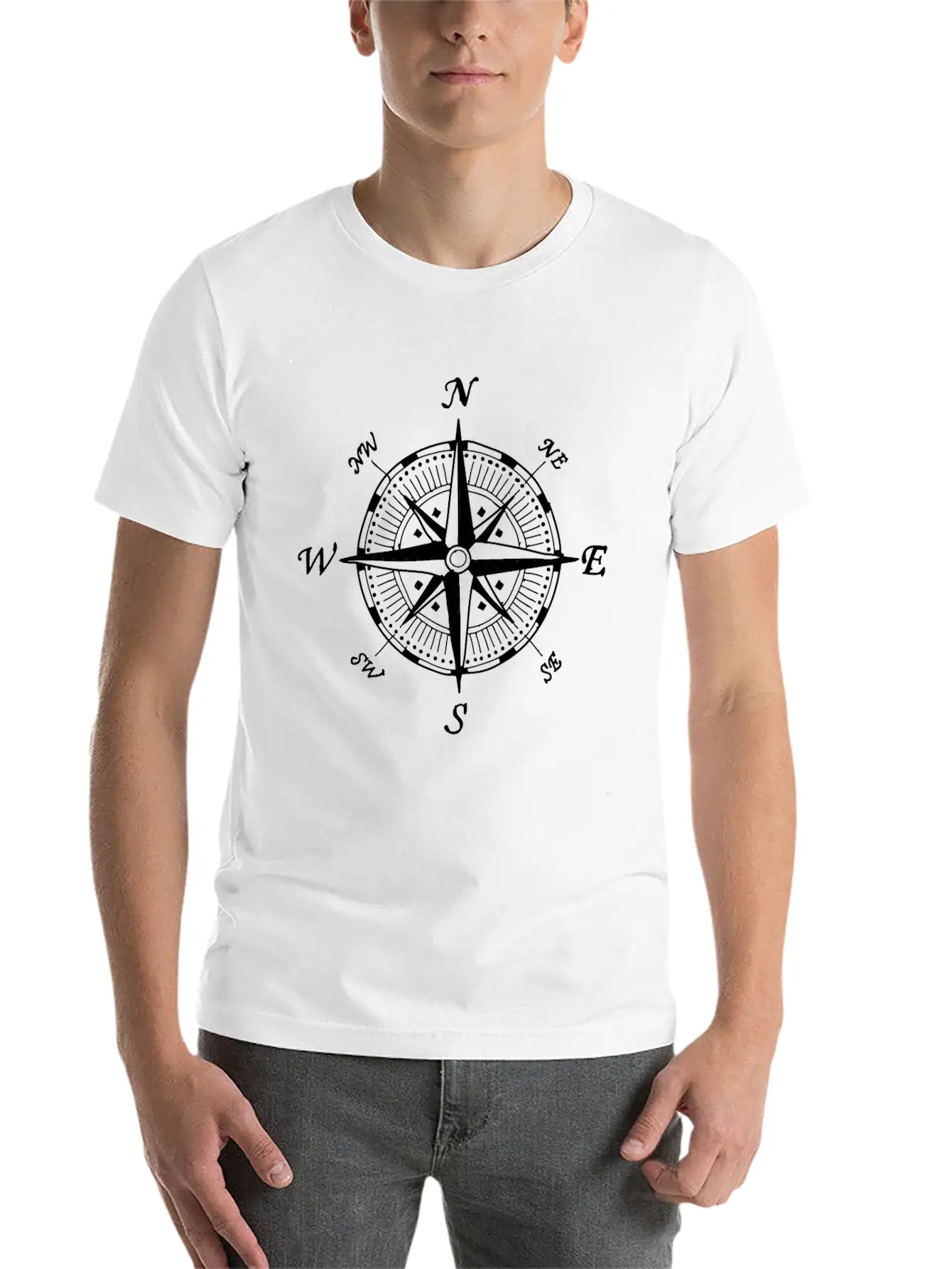 Compass Essential Unisex Summer Tee – Soft Cotton Casual Fit