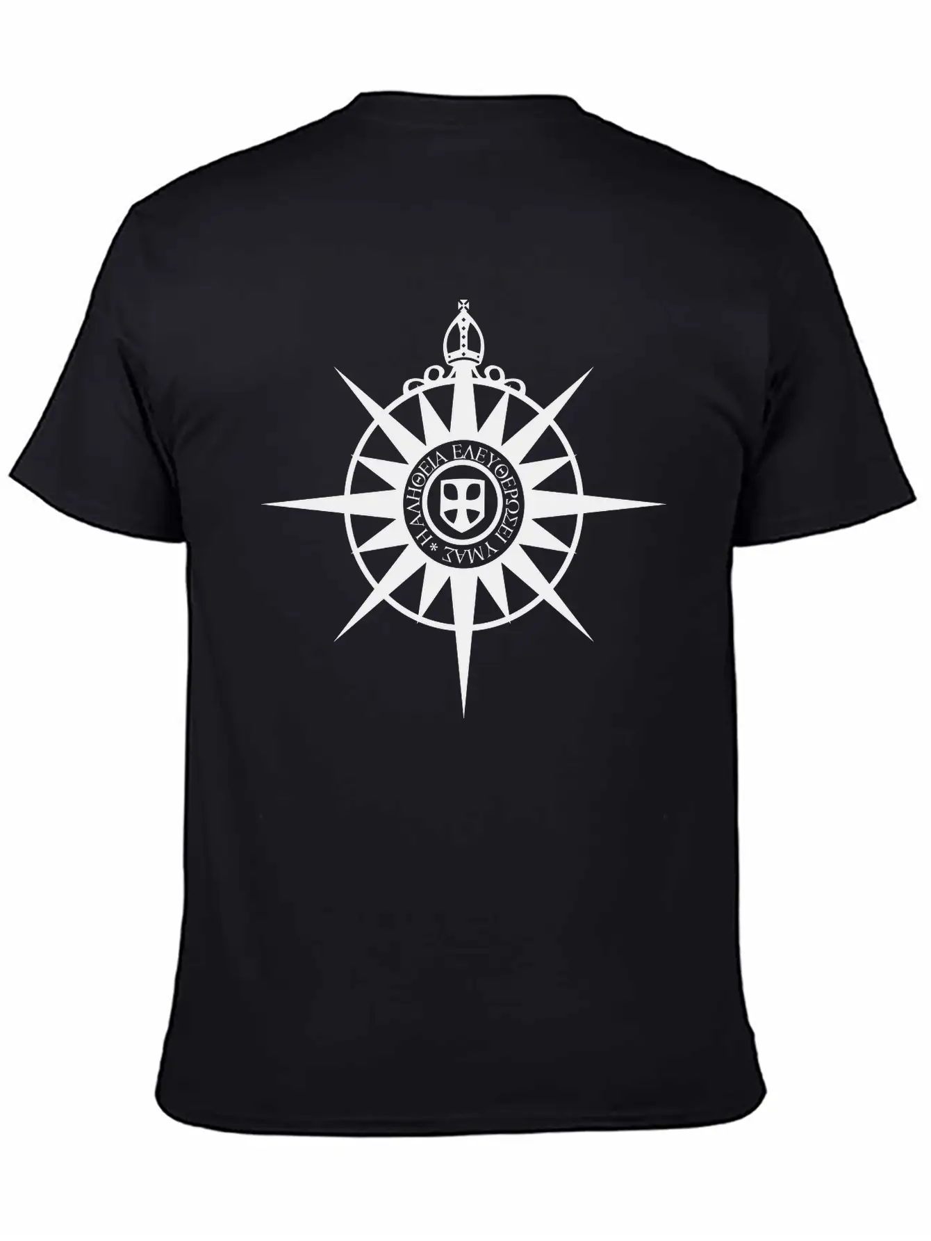Compass Rose Unisex Short Sleeve Soft Cotton T-Shirt – Casual Everyday Wear