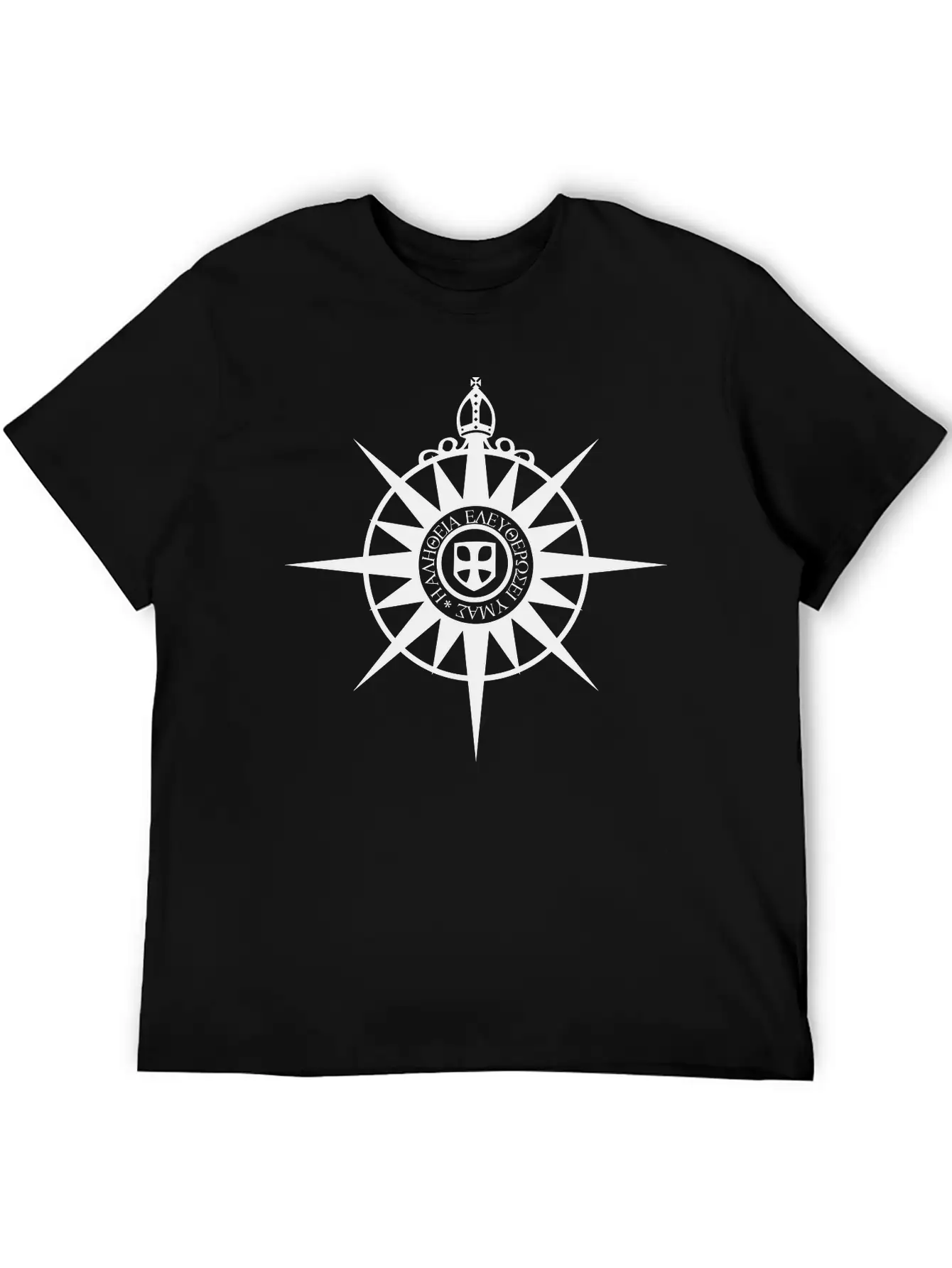Compass Rose Unisex Short Sleeve Soft Cotton T-Shirt – Casual Everyday Wear