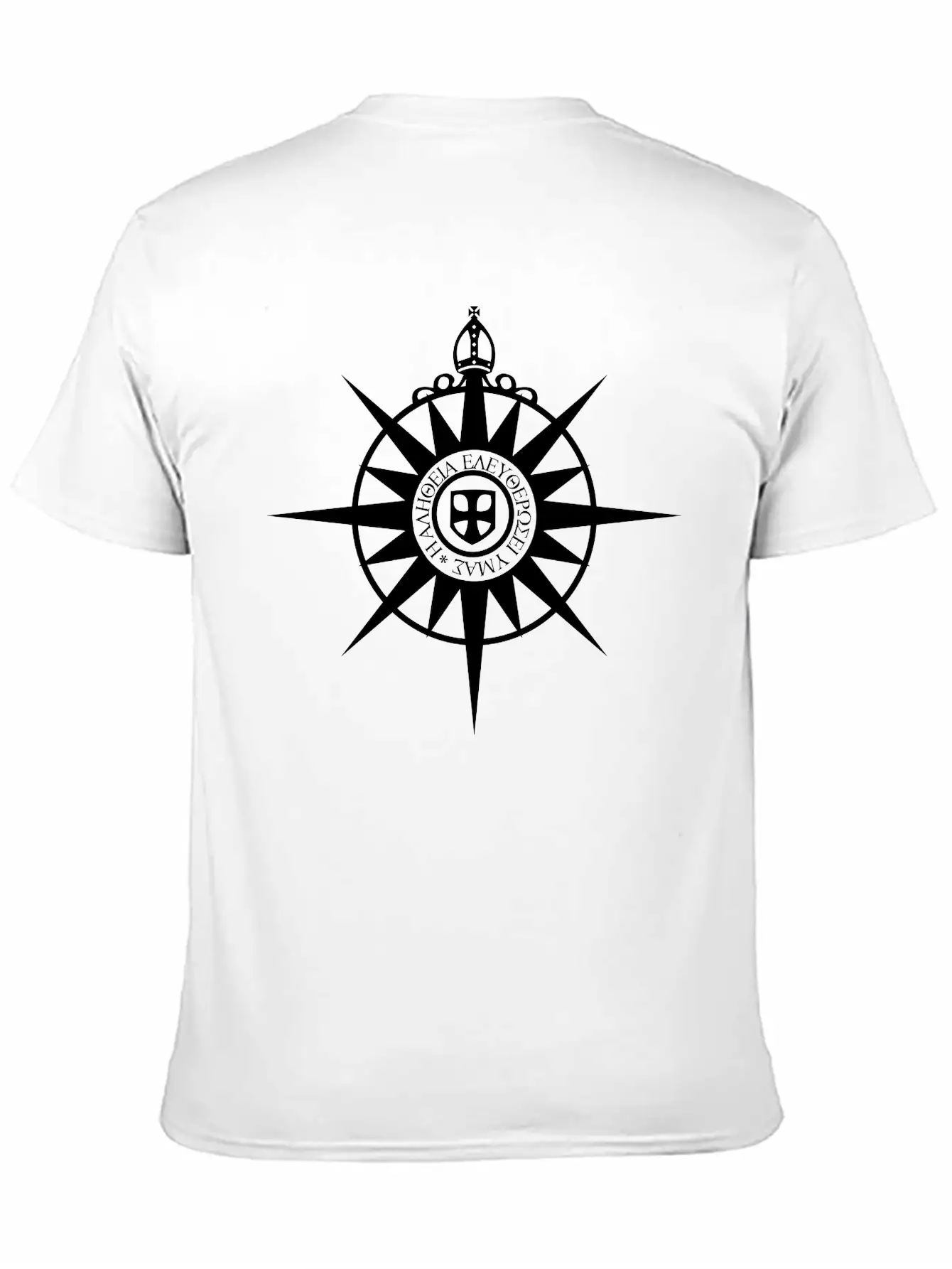 Compass Rose Unisex Short Sleeve Soft Cotton T-Shirt – Casual Everyday Wear