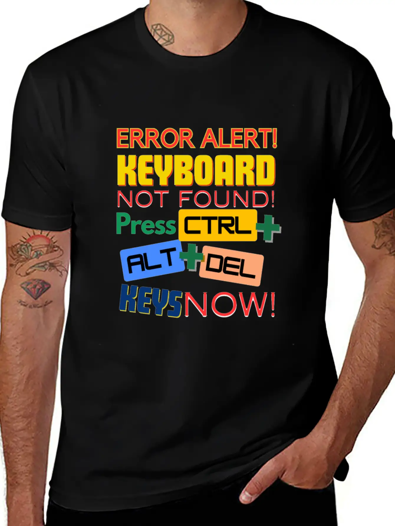 Computer Keyboard Not Found! Timeless Short Sleeve Tee – Comfy And Minimalist Design