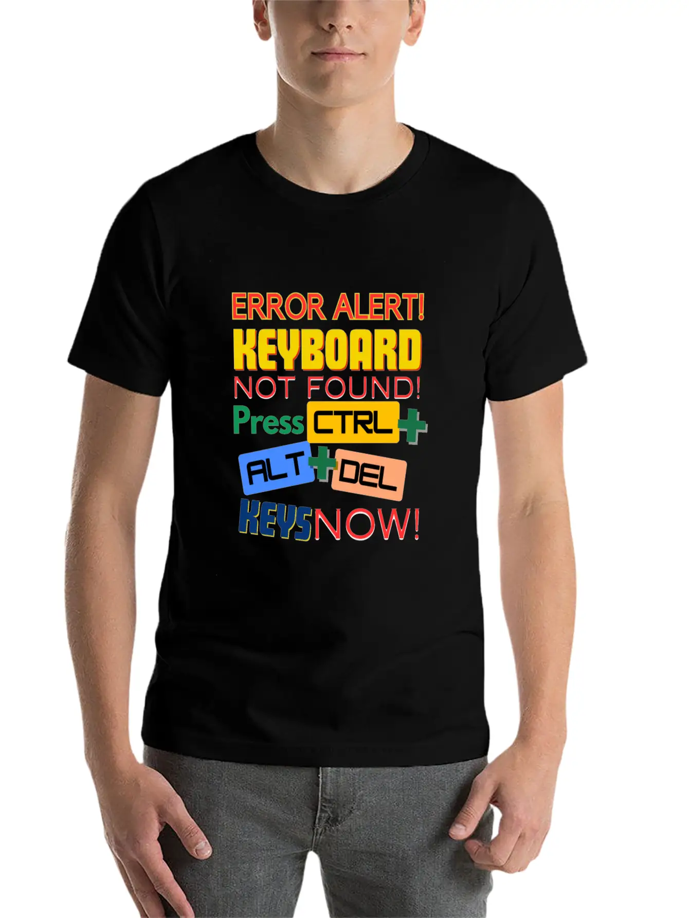 Computer Keyboard Not Found! Timeless Short Sleeve Tee – Comfy And Minimalist Design