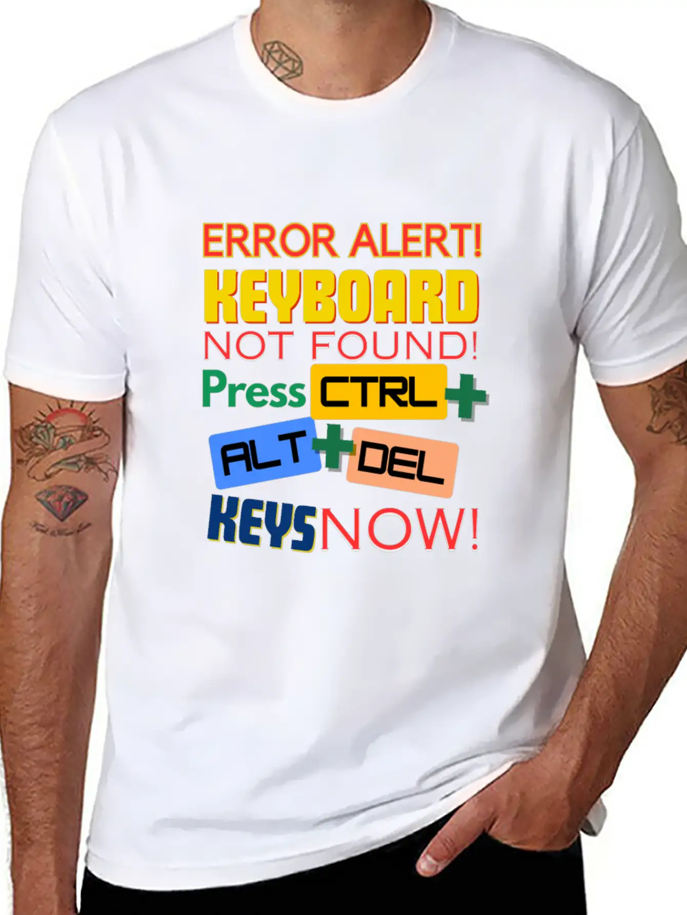 Computer Keyboard Not Found! Timeless Short Sleeve Tee – Comfy And Minimalist Design