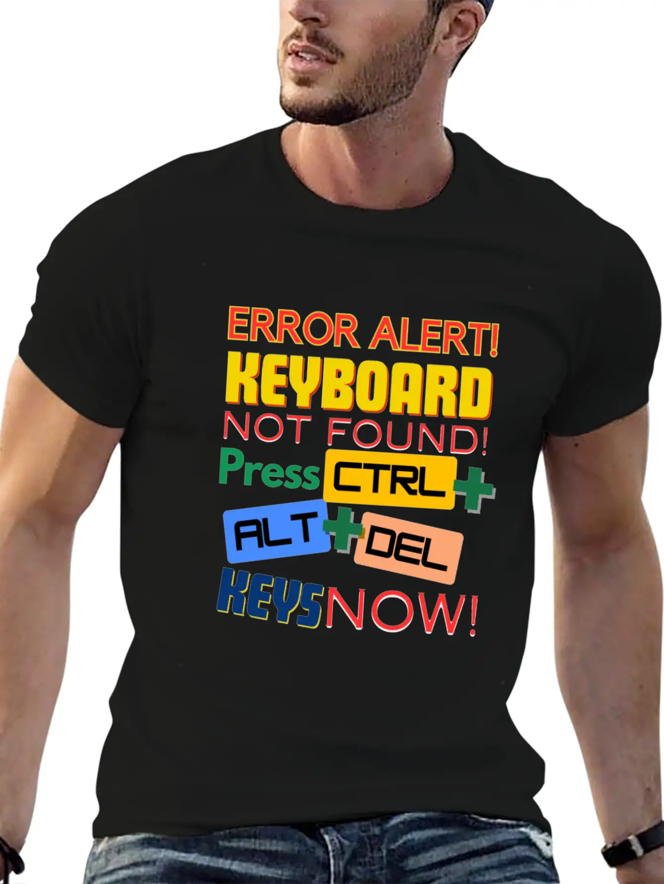 Computer Keyboard Not Found! Timeless Short Sleeve Tee – Comfy And Minimalist Design