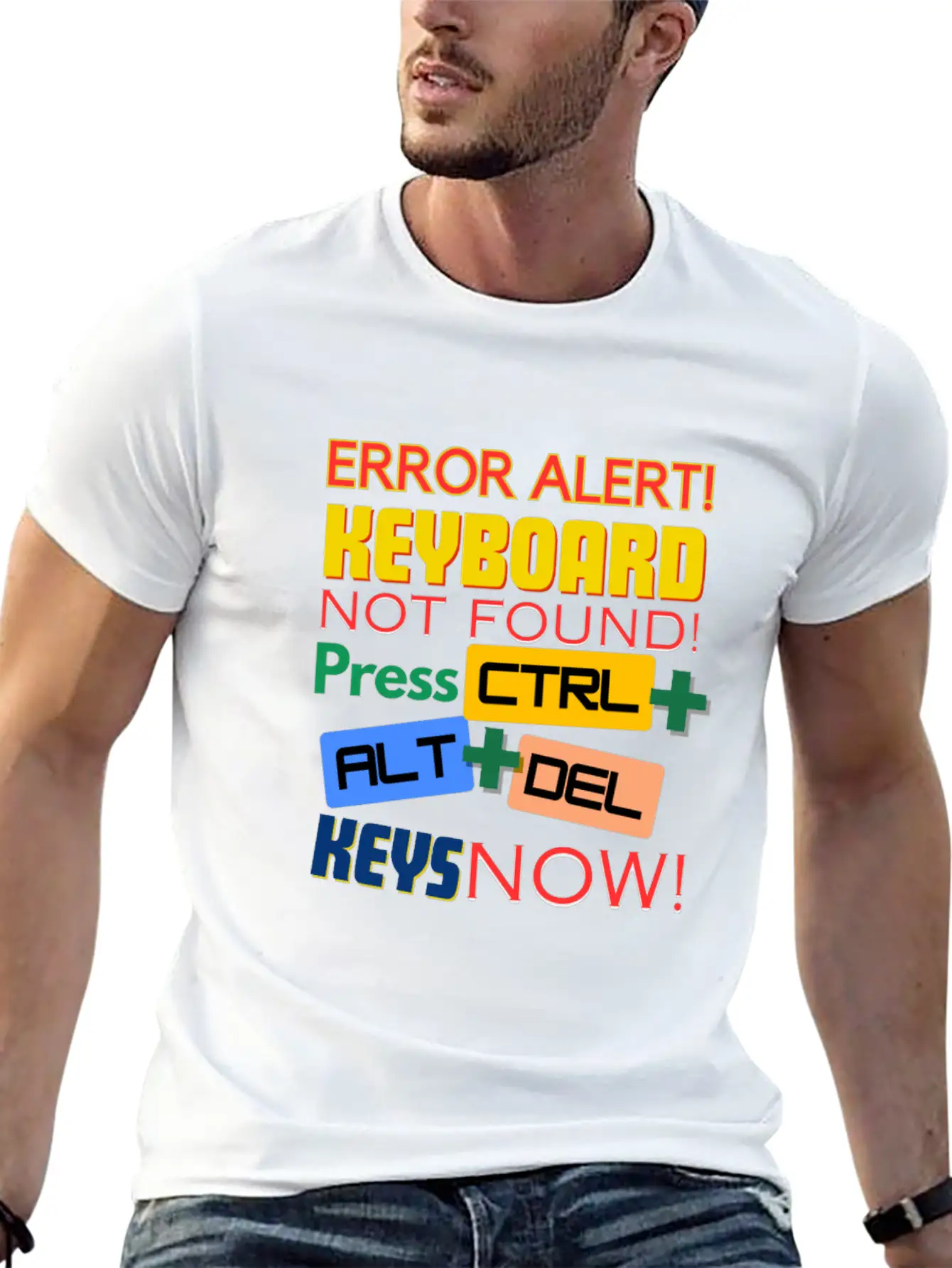 Computer Keyboard Not Found! Timeless Short Sleeve Tee – Comfy And Minimalist Design