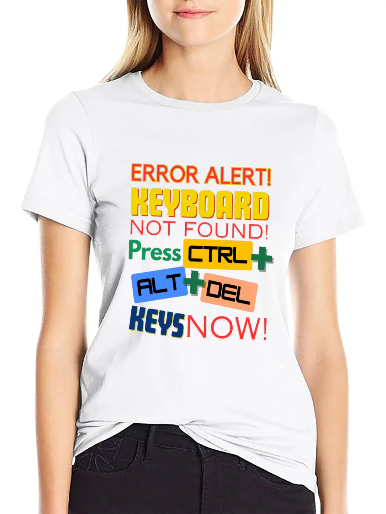 Computer Keyboard Not Found! Timeless Short Sleeve Tee – Comfy And Minimalist Design