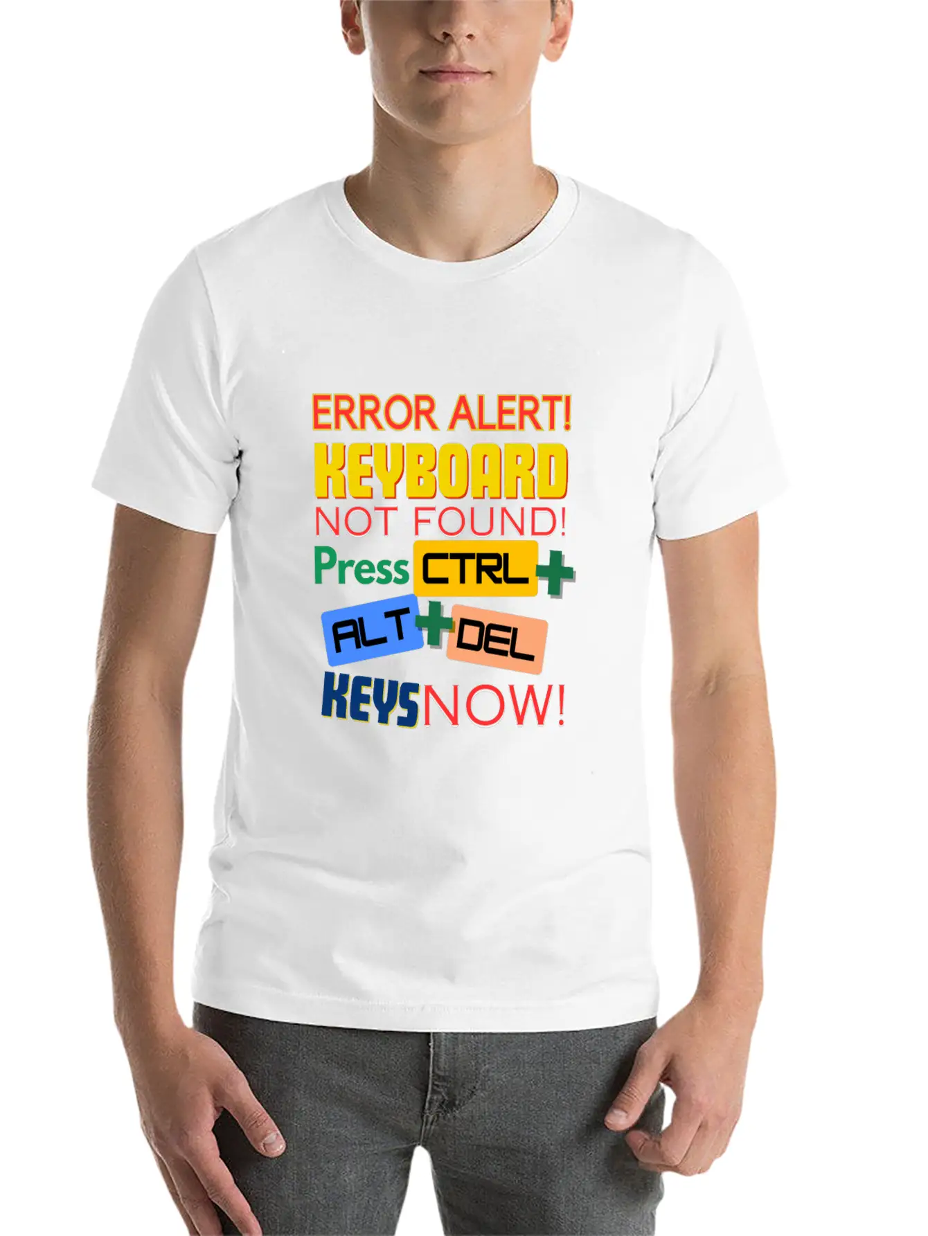 Computer Keyboard Not Found! Timeless Short Sleeve Tee – Comfy And Minimalist Design