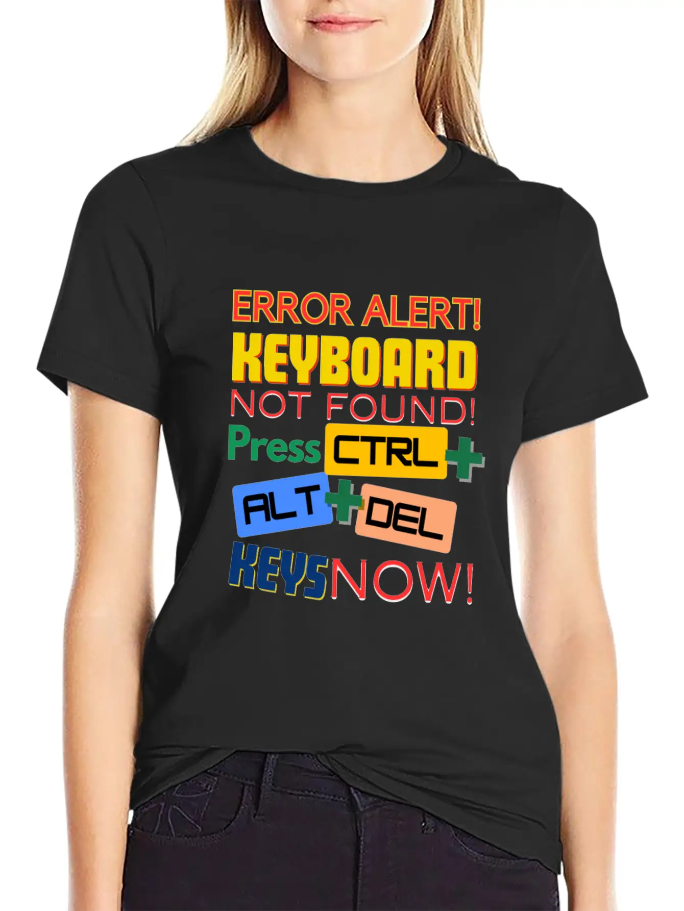 Computer Keyboard Not Found! Timeless Short Sleeve Tee – Comfy And Minimalist Design