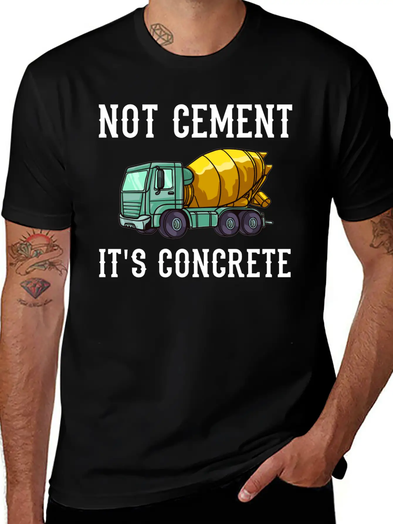 Concrete Finisher Worker Cement Mixer Truck Driver Relaxed Everyday Tee – Lightweight And Durable Cotton