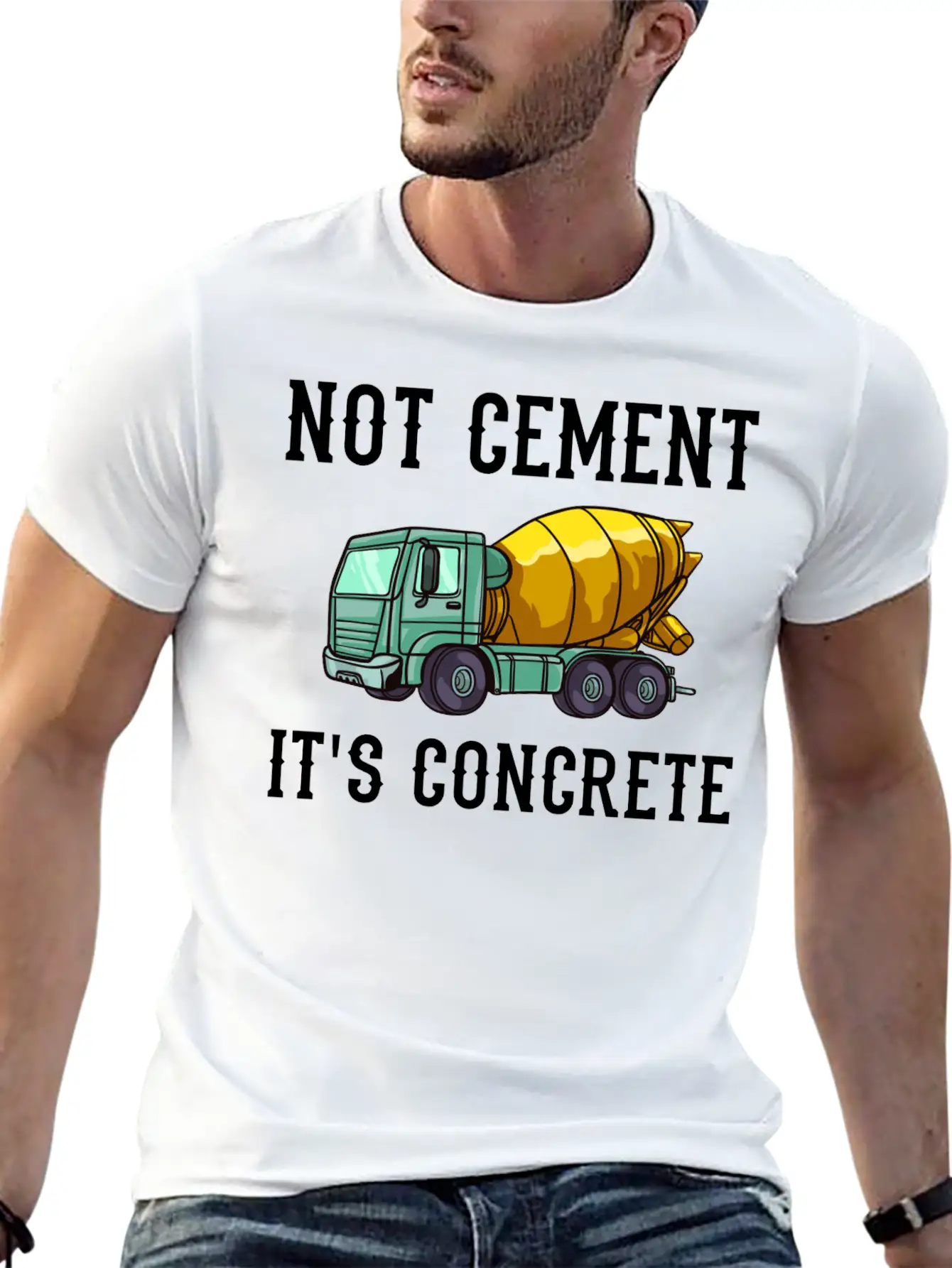 Concrete Finisher Worker Cement Mixer Truck Driver Relaxed Everyday Tee – Lightweight And Durable Cotton