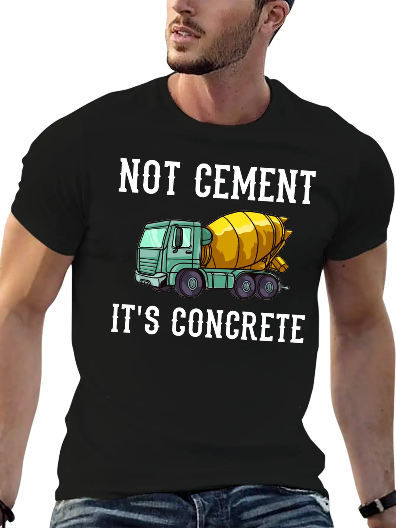 Concrete Finisher Worker Cement Mixer Truck Driver Relaxed Everyday Tee – Lightweight And Durable Cotton