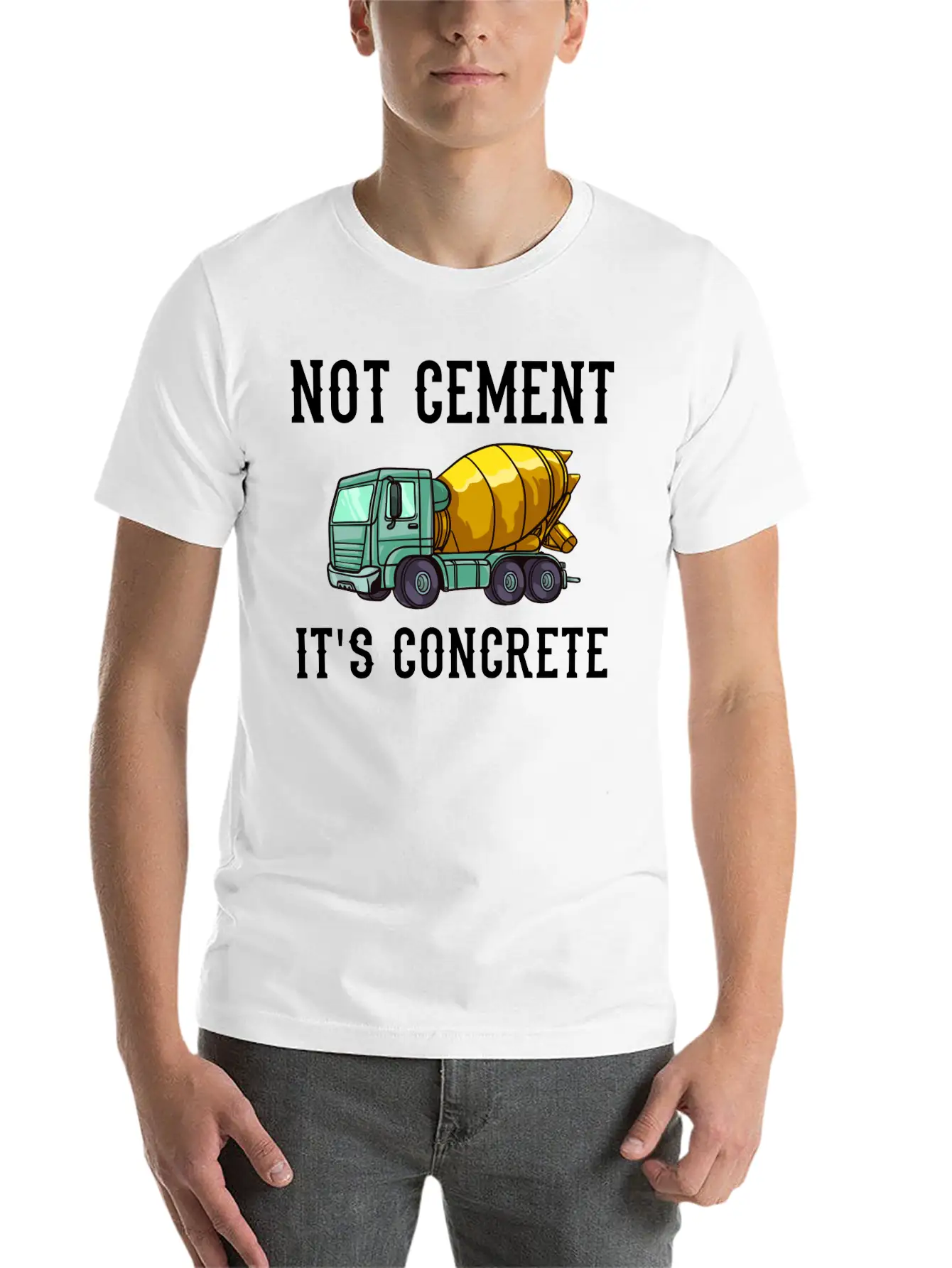 Concrete Finisher Worker Cement Mixer Truck Driver Relaxed Everyday Tee – Lightweight And Durable Cotton