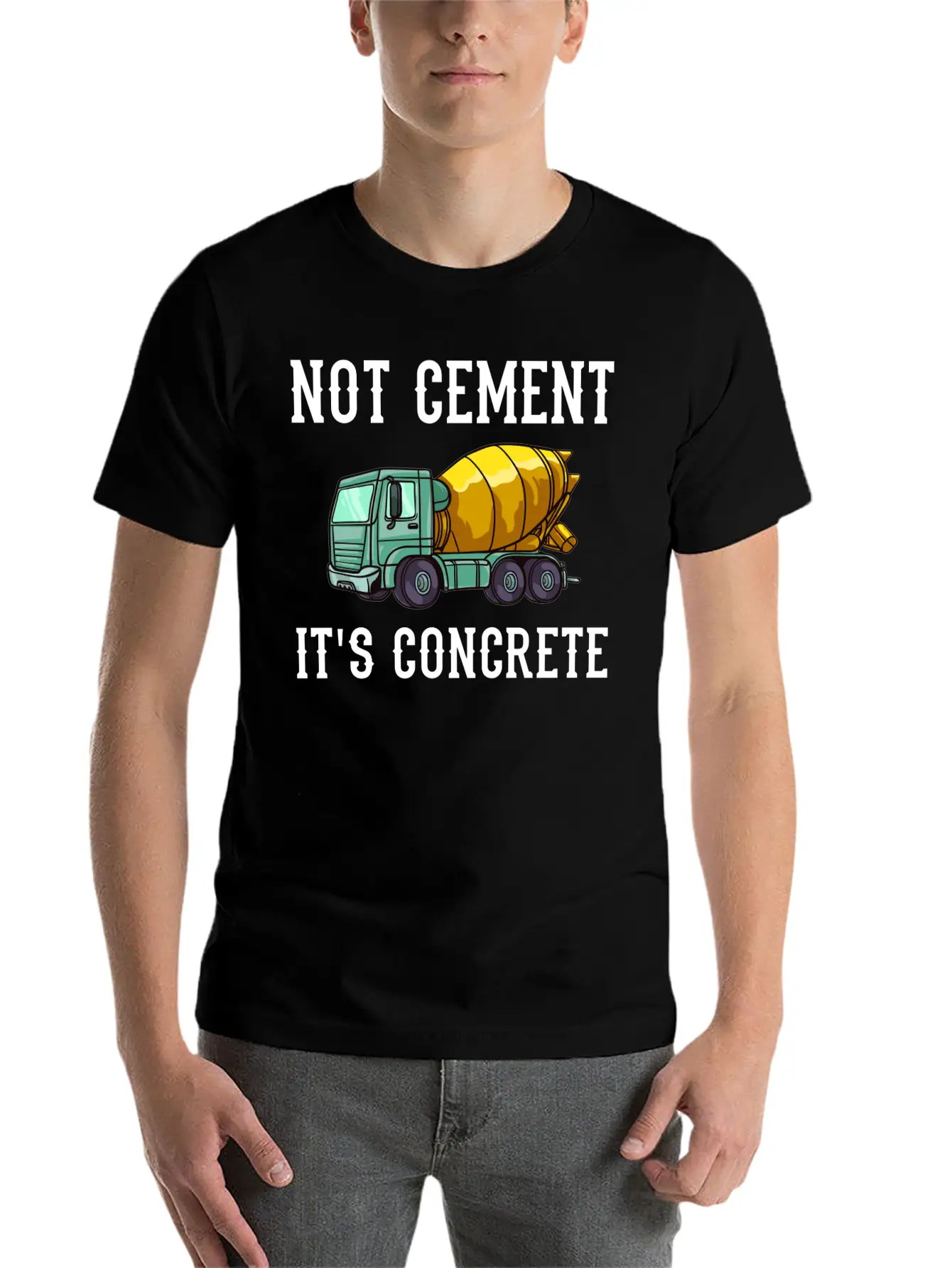 Concrete Finisher Worker Cement Mixer Truck Driver Relaxed Everyday Tee – Lightweight And Durable Cotton