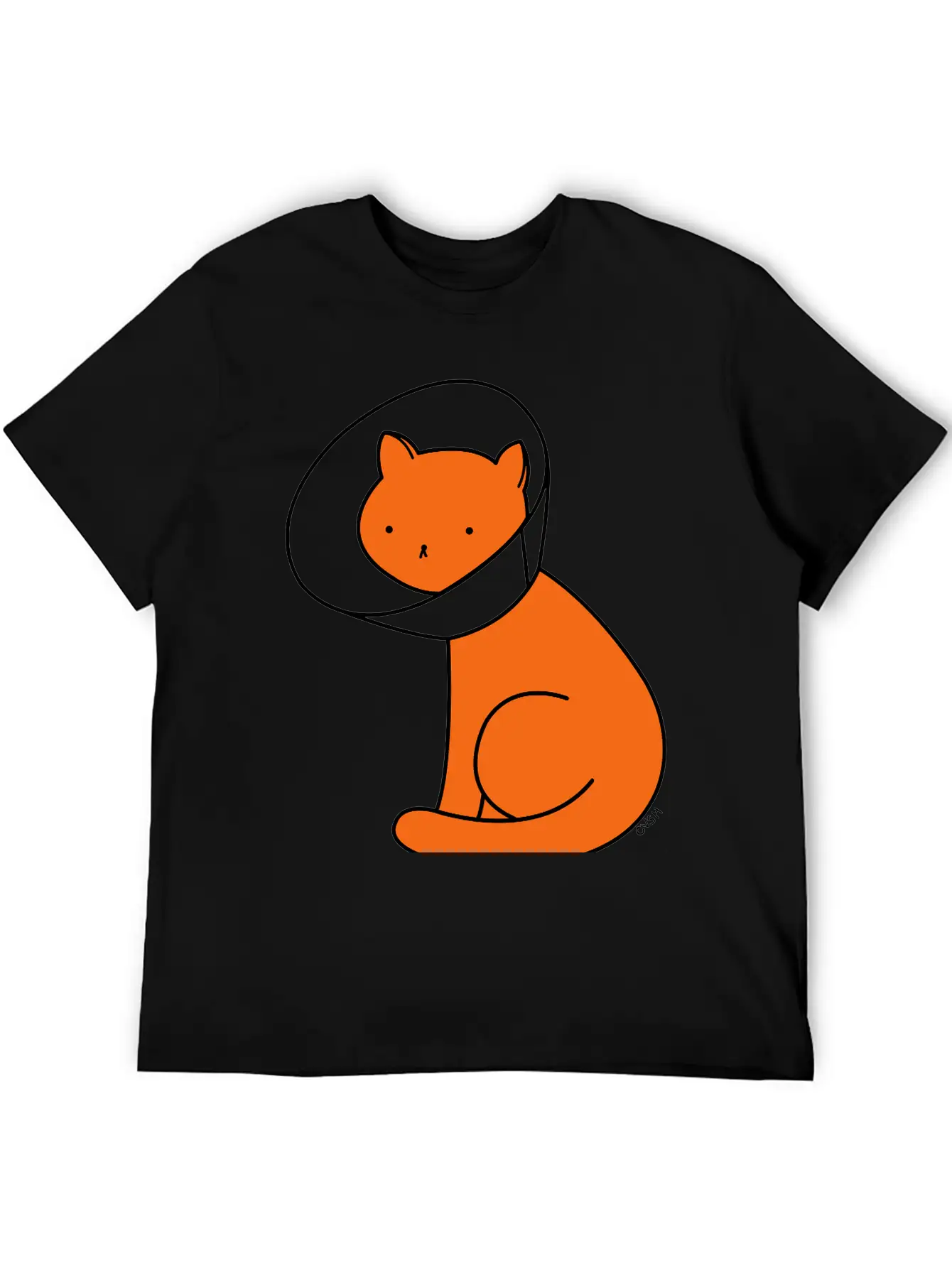 Cone Of Shame Cat Versus Humans Mp Basic Graphic T-Shirt – Daily Comfort In Soft Cotton