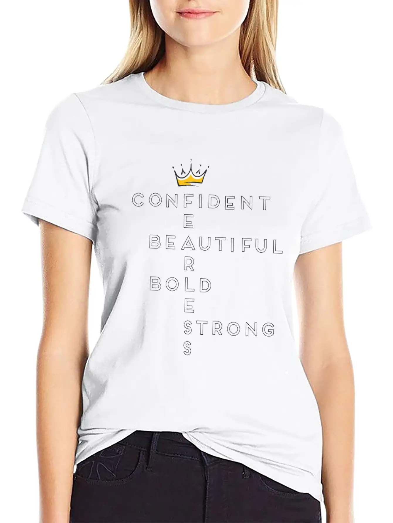 Confident Queen Timeless Short Sleeve Tee – Comfy And Minimalist Design