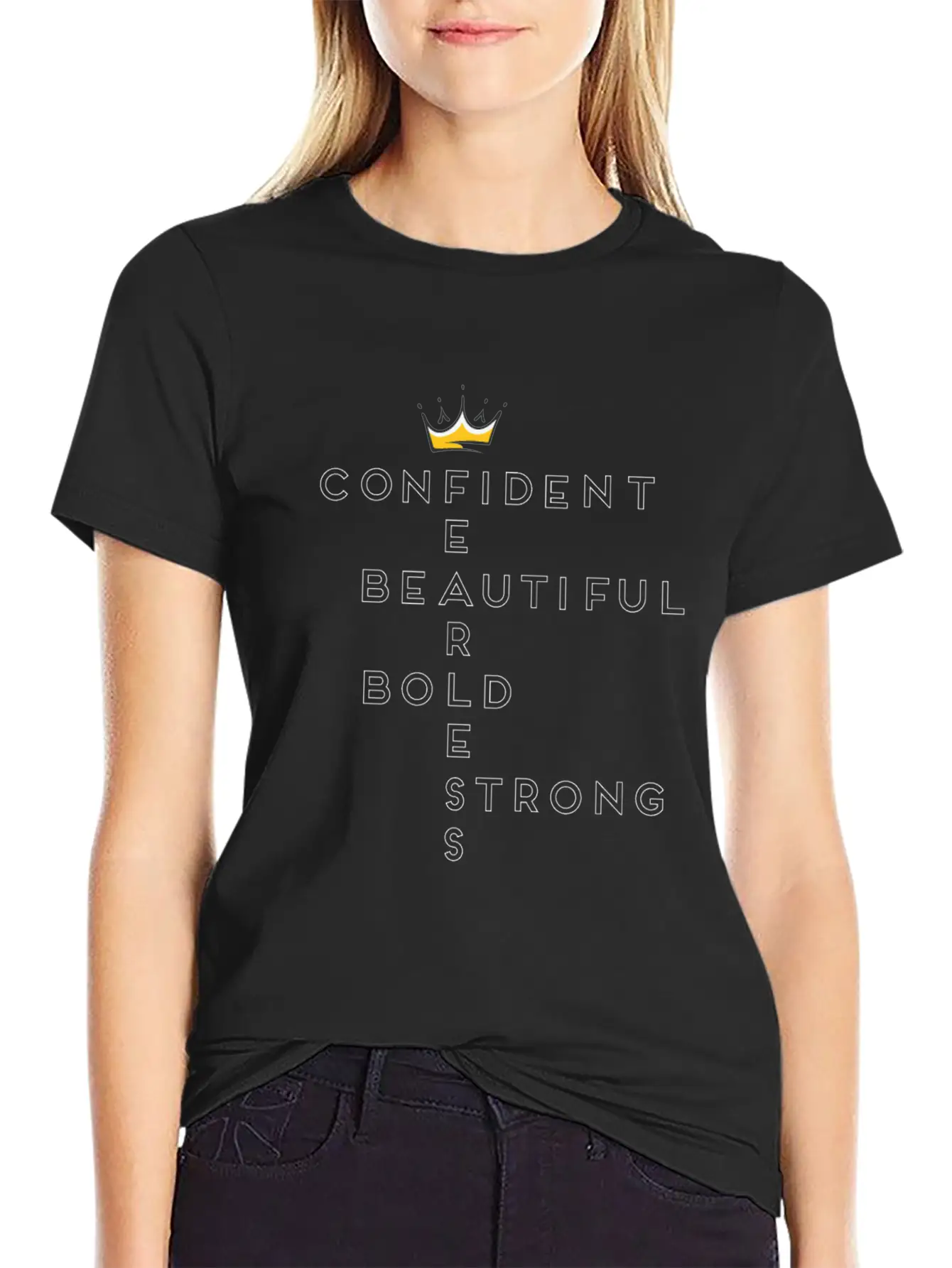 Confident Queen Timeless Short Sleeve Tee – Comfy And Minimalist Design