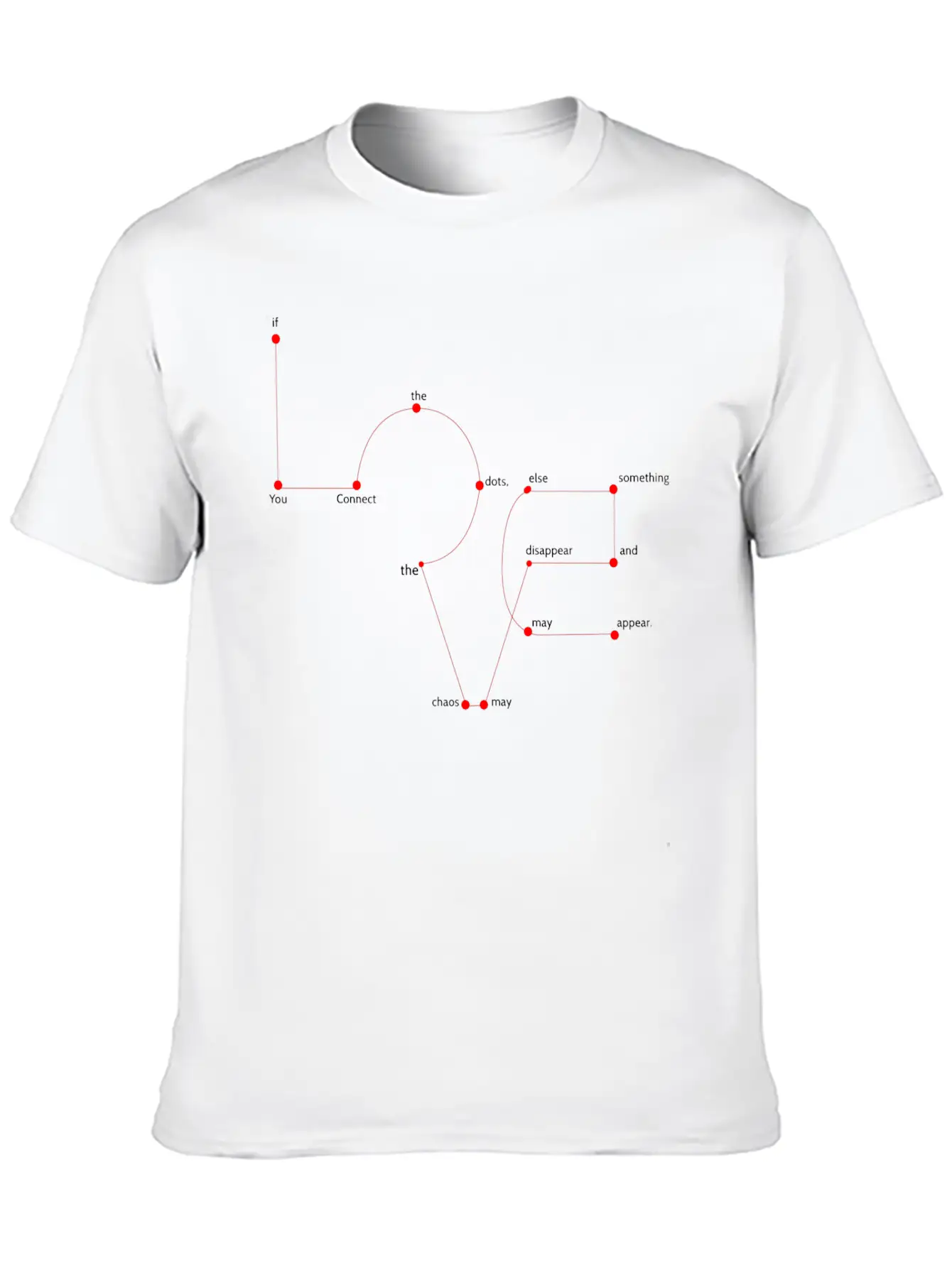 Connect Dots Love Design Stylish Everyday T-Shirt – Unisex Basic Cotton Tee