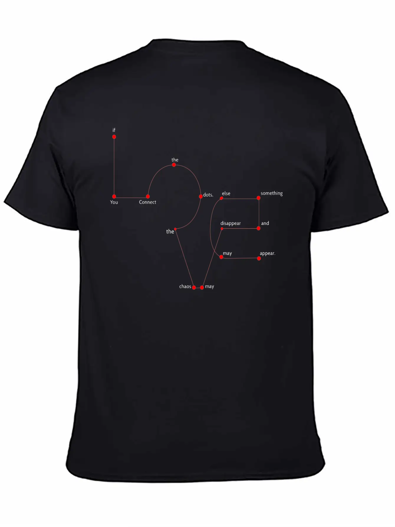Connect Dots Love Design Stylish Everyday T-Shirt – Unisex Basic Cotton Tee