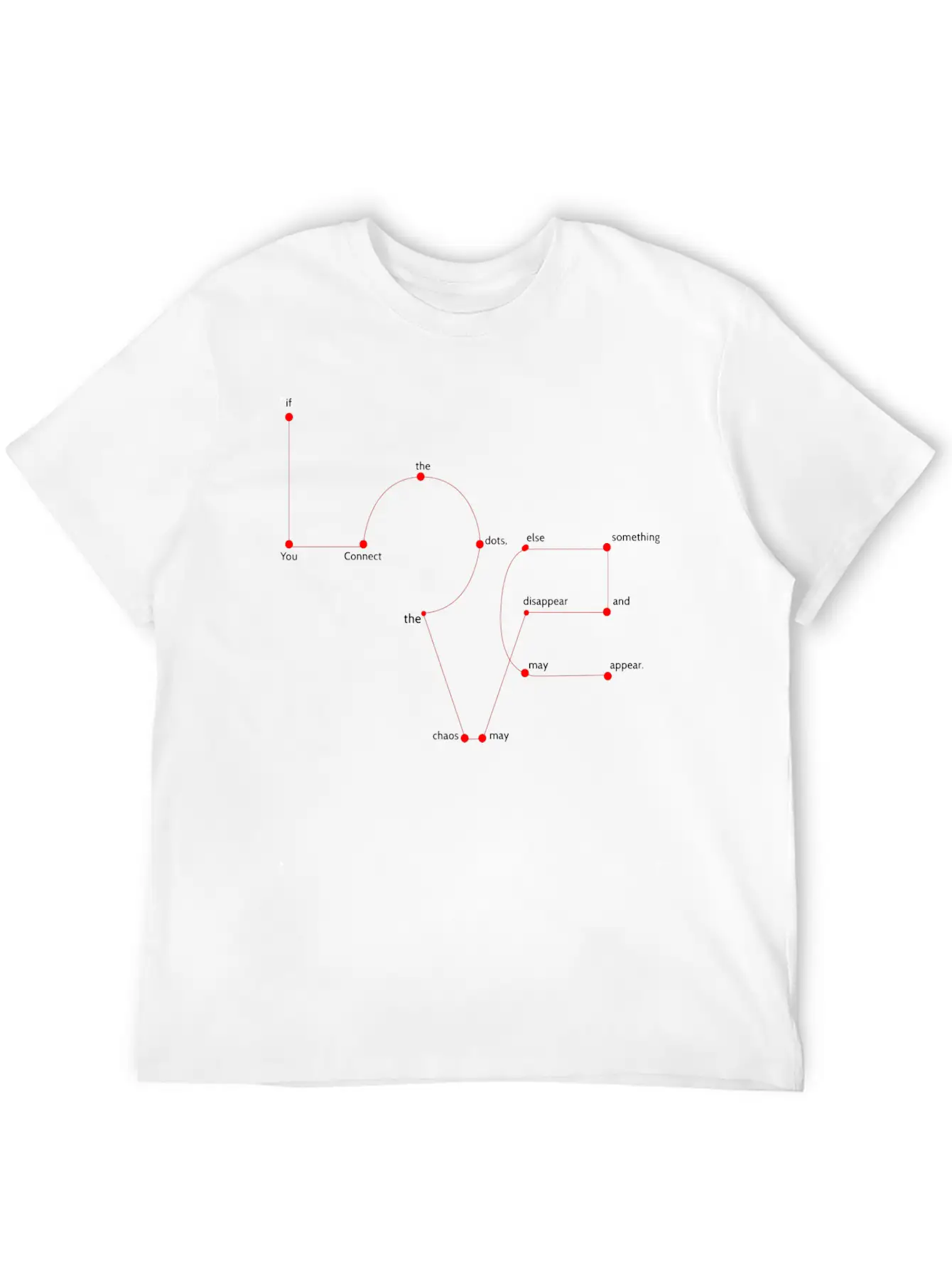 Connect Dots Love Design Stylish Everyday T-Shirt – Unisex Basic Cotton Tee