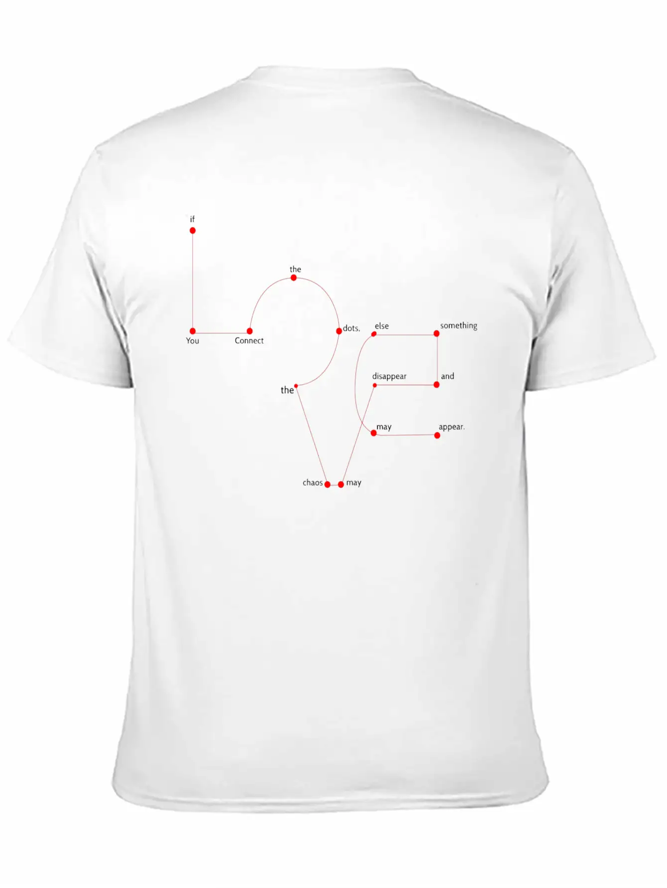 Connect Dots Love Design Stylish Everyday T-Shirt – Unisex Basic Cotton Tee
