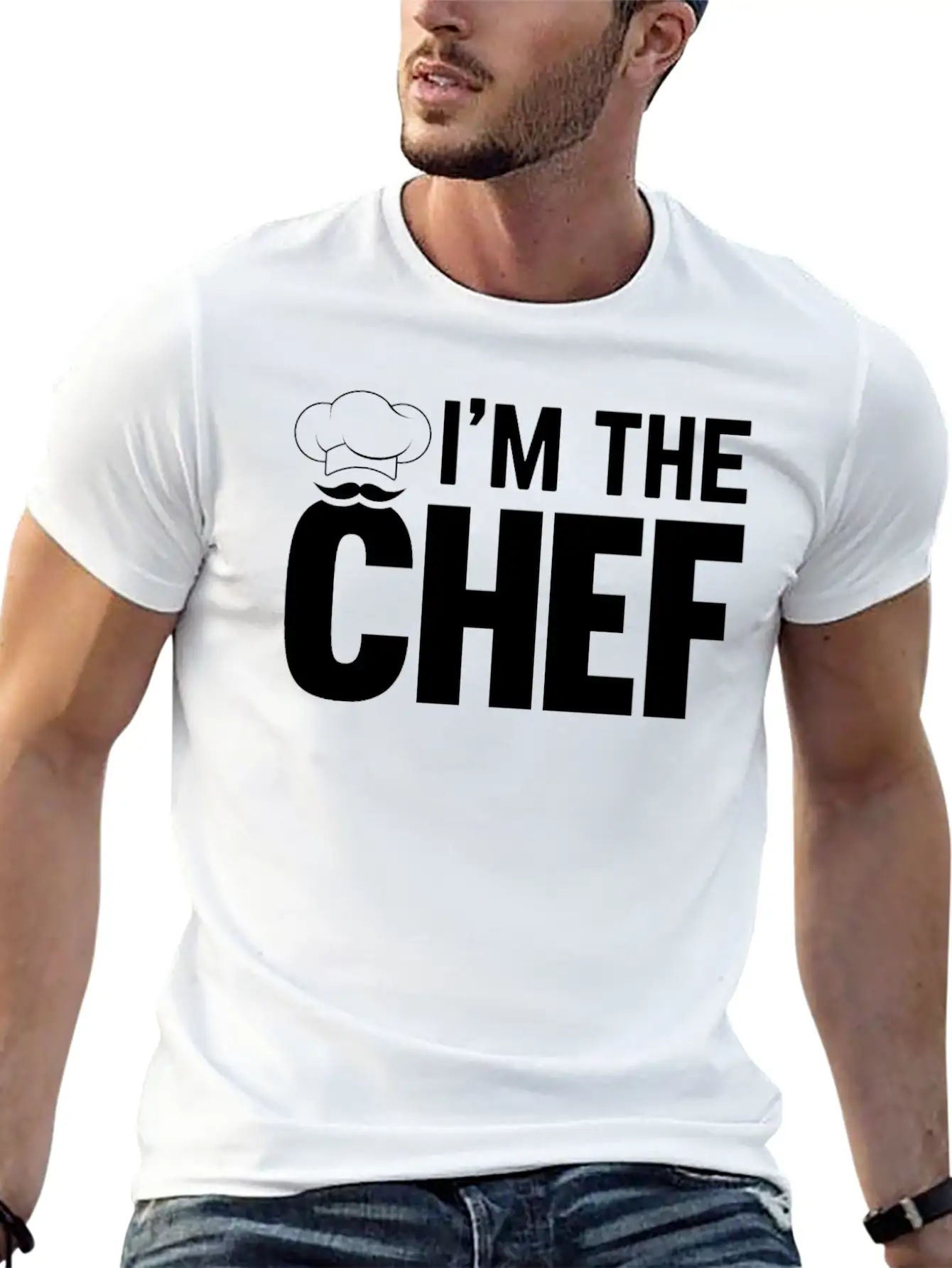 Cooking Cook - I'm The Chef - Funny Cooking Chef Unisex Short Sleeve Soft Cotton T-Shirt – Casual Everyday Wear
