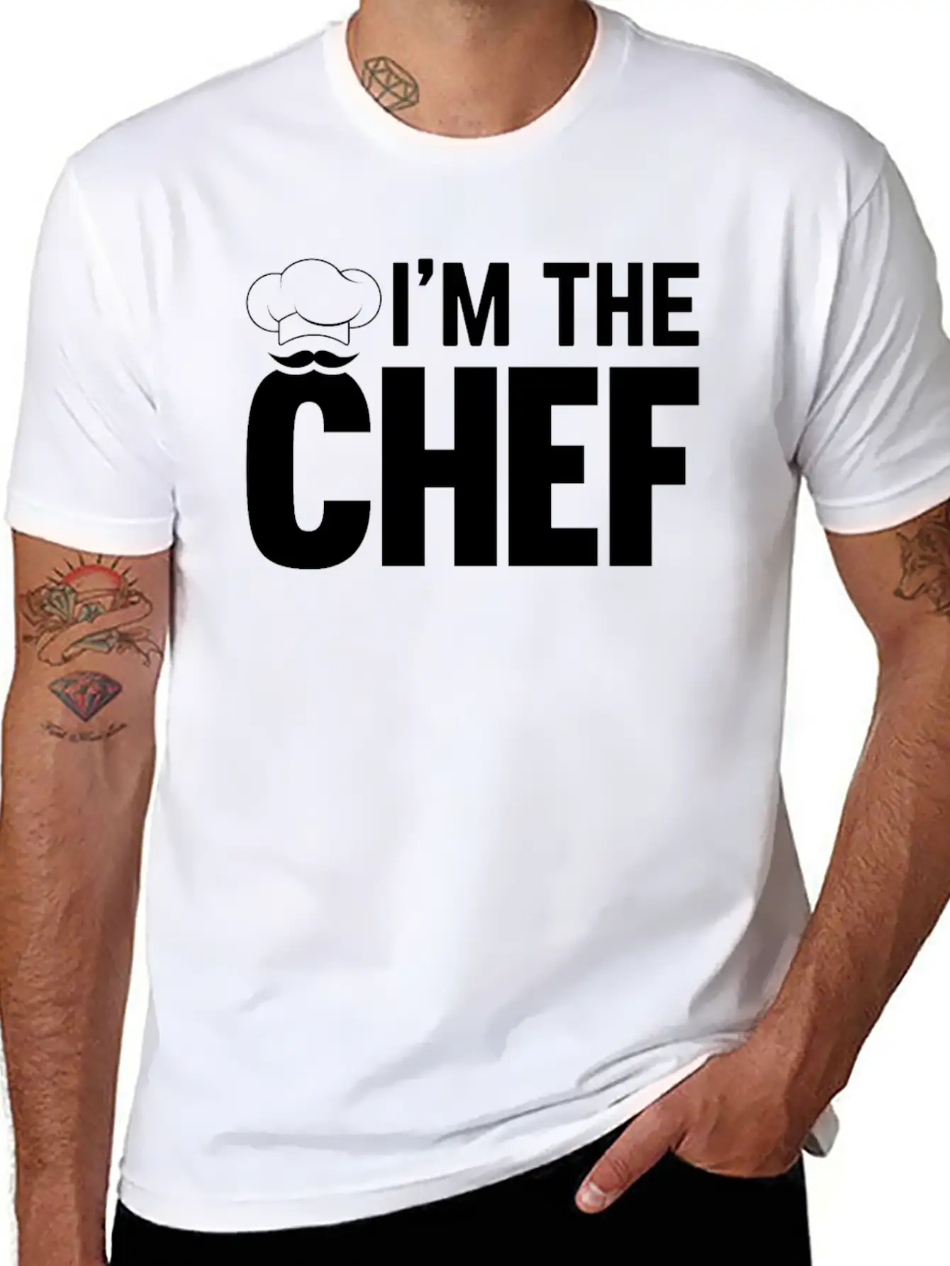 Cooking Cook - I'm The Chef - Funny Cooking Chef Unisex Short Sleeve Soft Cotton T-Shirt – Casual Everyday Wear