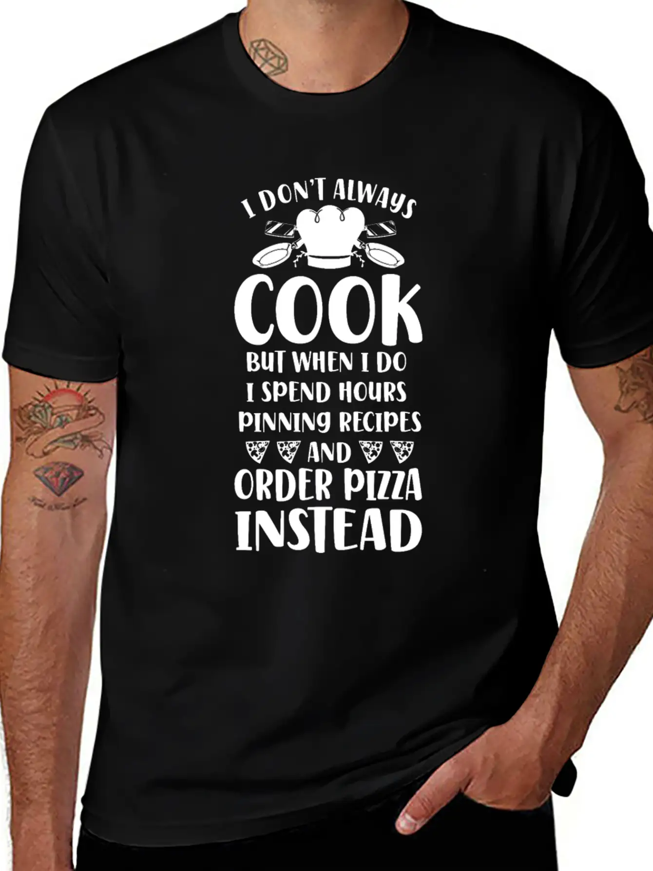 Cooking Cook Pizza Kitchen Chef I Unisex Short Sleeve Soft Cotton T-Shirt – Casual Everyday Wear