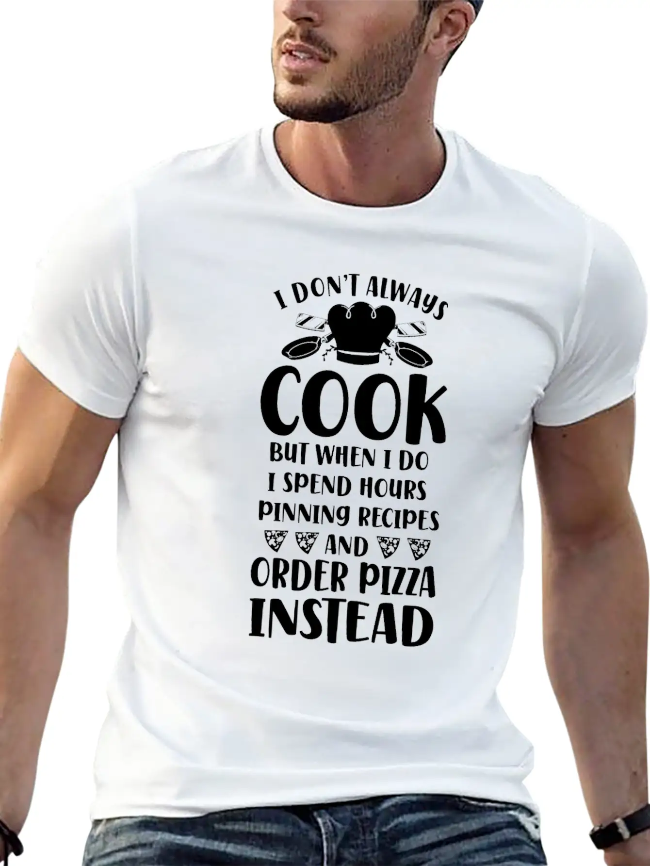 Cooking Cook Pizza Kitchen Chef I Unisex Short Sleeve Soft Cotton T-Shirt – Casual Everyday Wear
