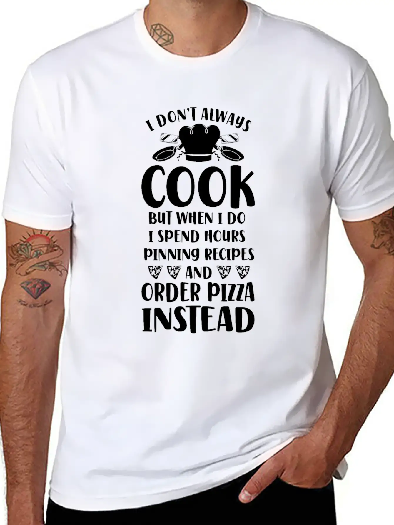 Cooking Cook Pizza Kitchen Chef I Unisex Short Sleeve Soft Cotton T-Shirt – Casual Everyday Wear