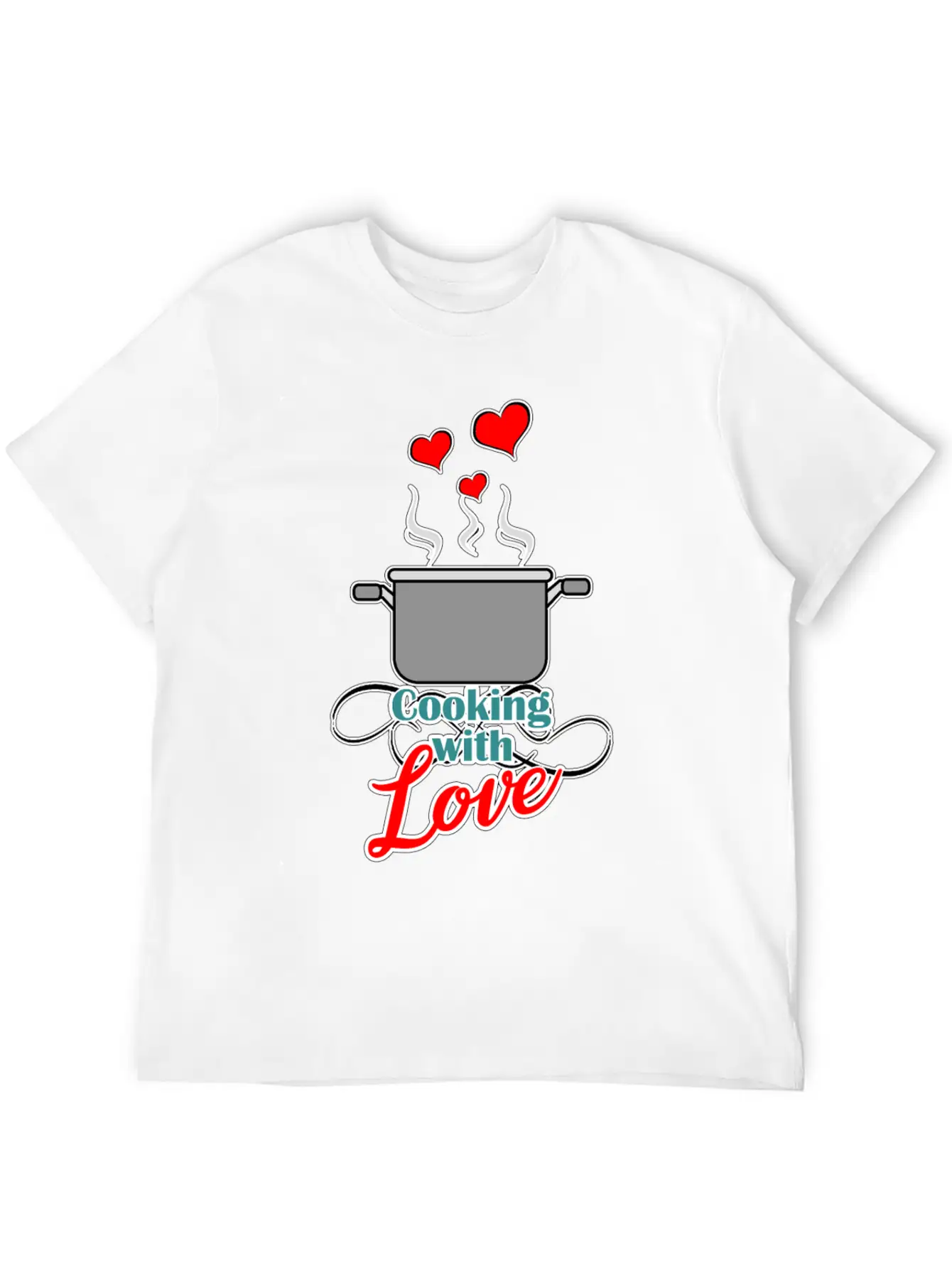 Cooking With Love - With Love Cooking Timeless Short Sleeve Tee – Comfy And Minimalist Design