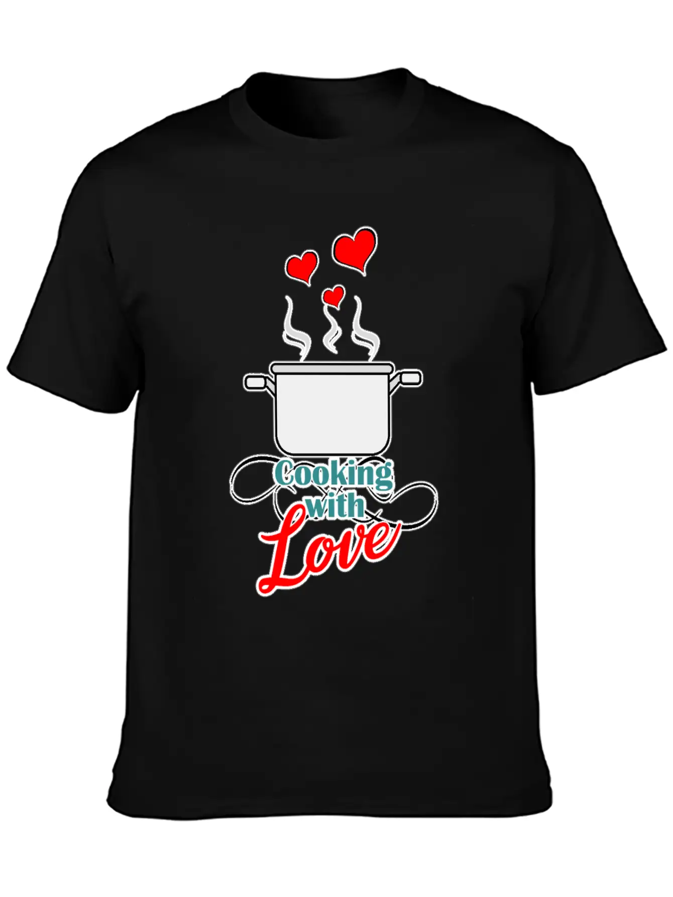 Cooking With Love - With Love Cooking Timeless Short Sleeve Tee – Comfy And Minimalist Design