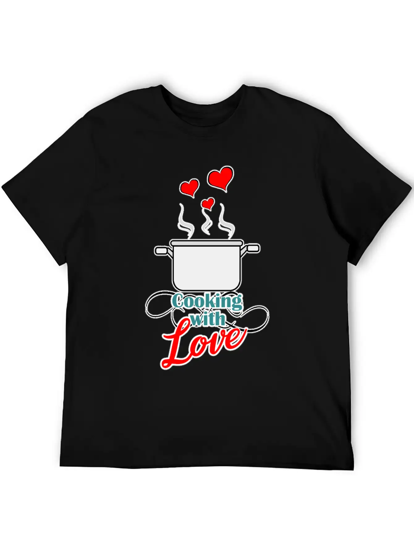 Cooking With Love - With Love Cooking Timeless Short Sleeve Tee – Comfy And Minimalist Design