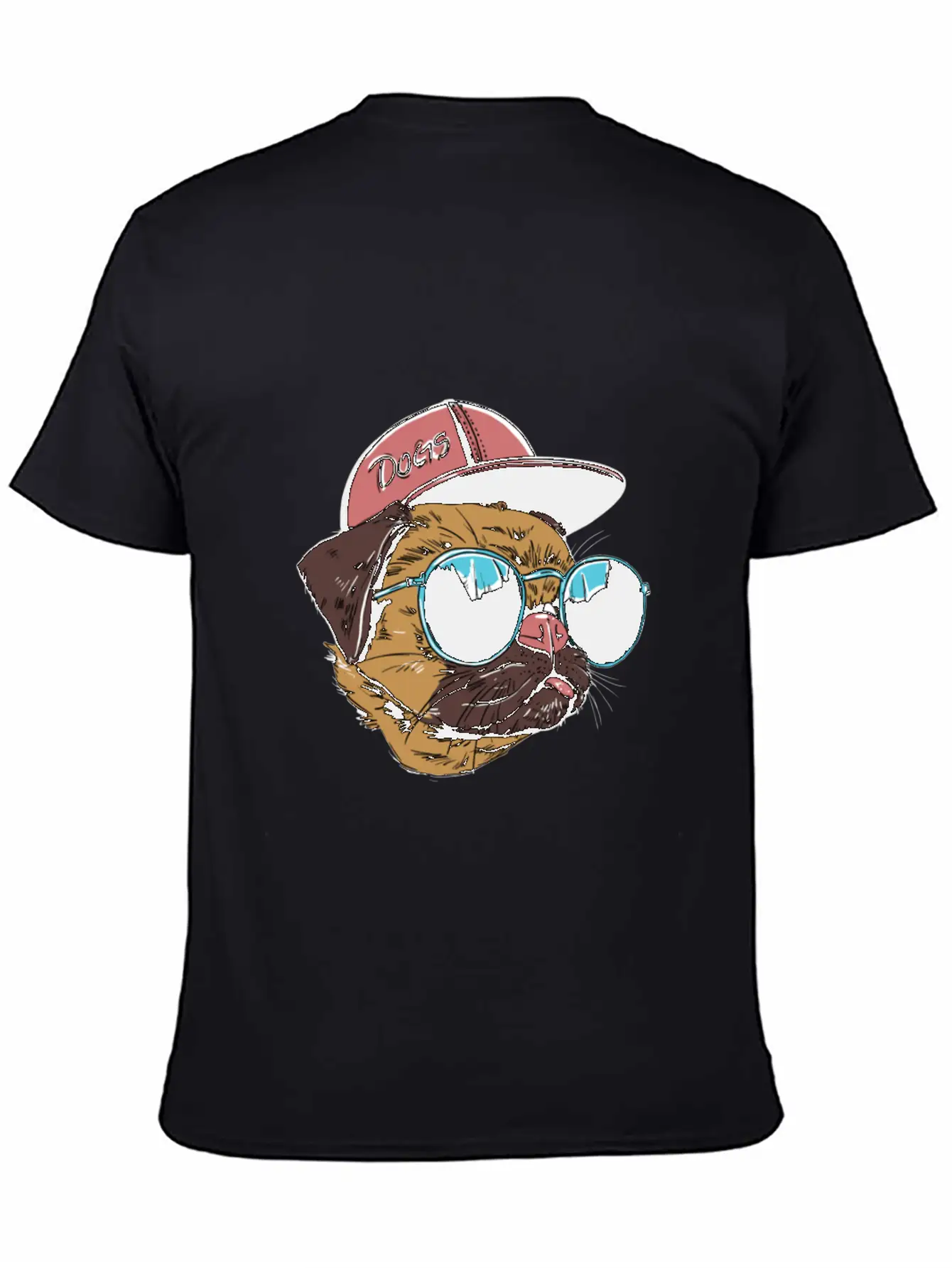 Cool Dog With Hat Comfortable Minimalist Graphic Tee – Summer Style Essential