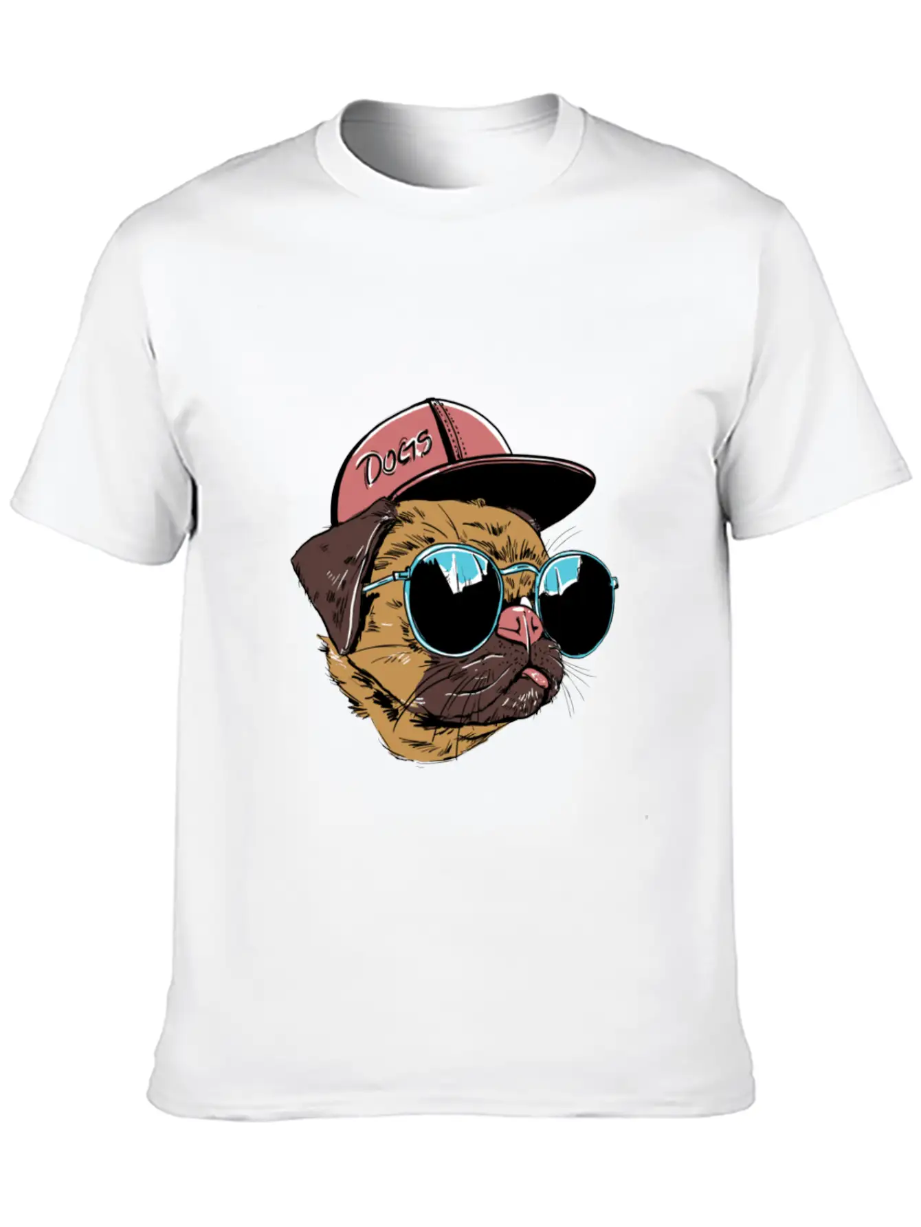 Cool Dog With Hat Comfortable Minimalist Graphic Tee – Summer Style Essential