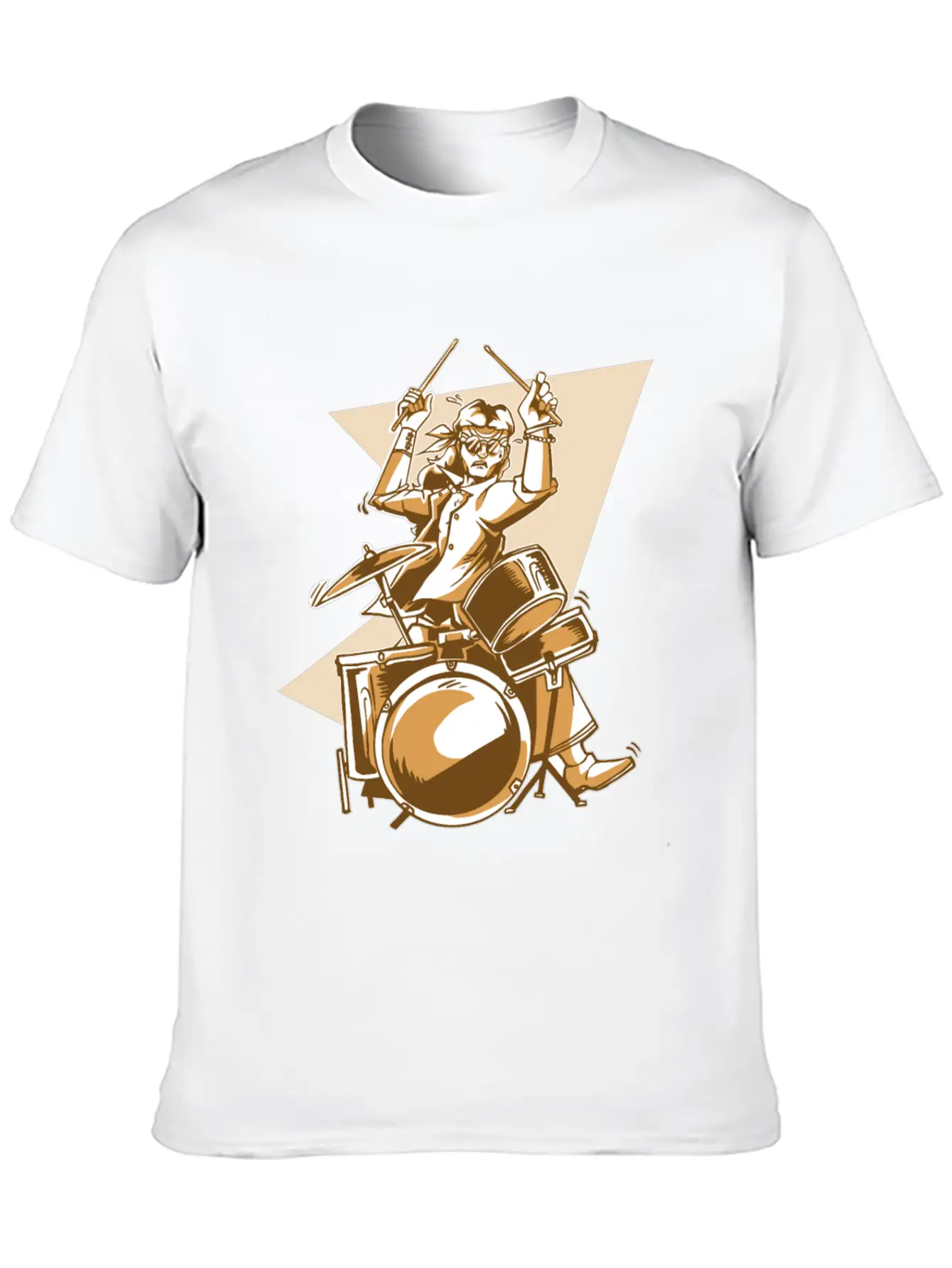 Cool Drummer Stylish Everyday T-Shirt – Unisex Basic Cotton Tee