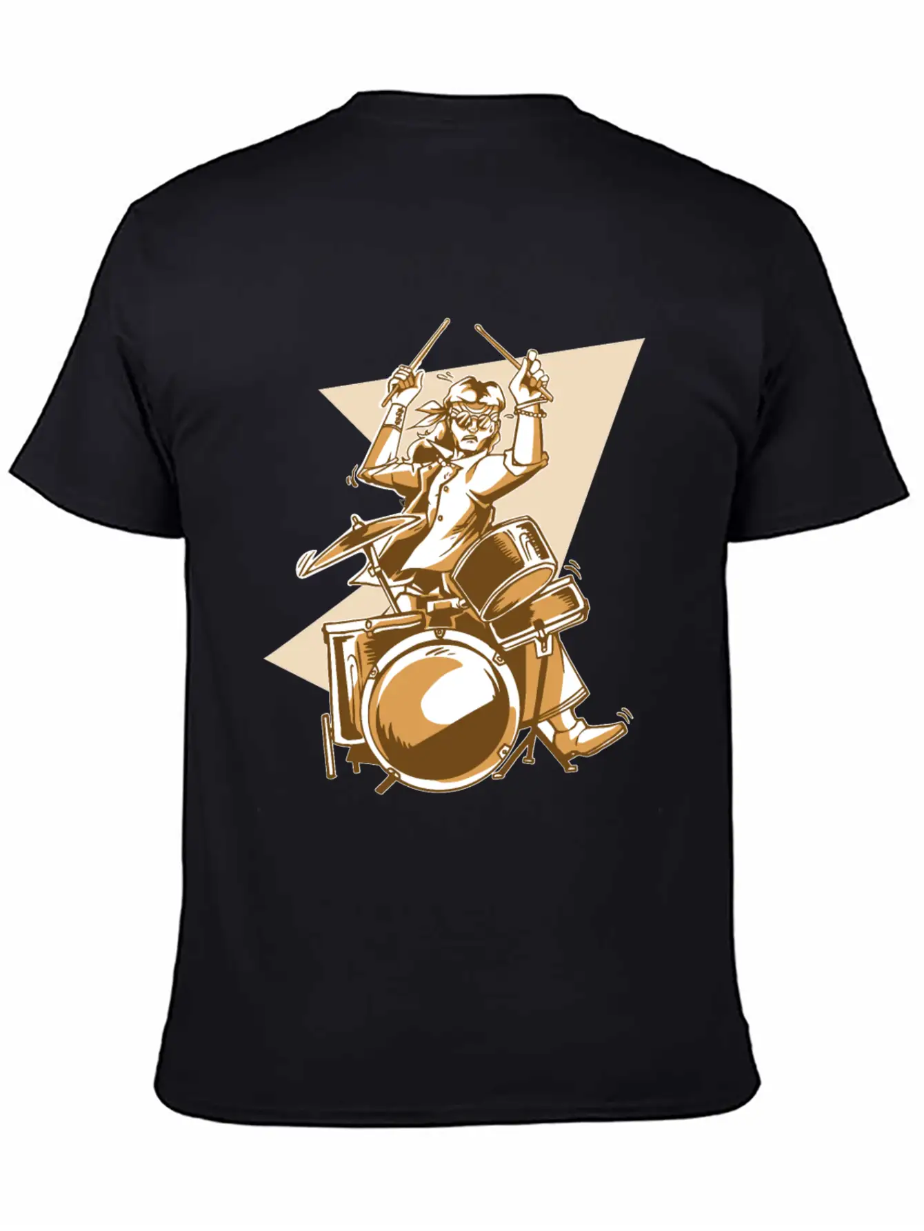 Cool Drummer Stylish Everyday T-Shirt – Unisex Basic Cotton Tee