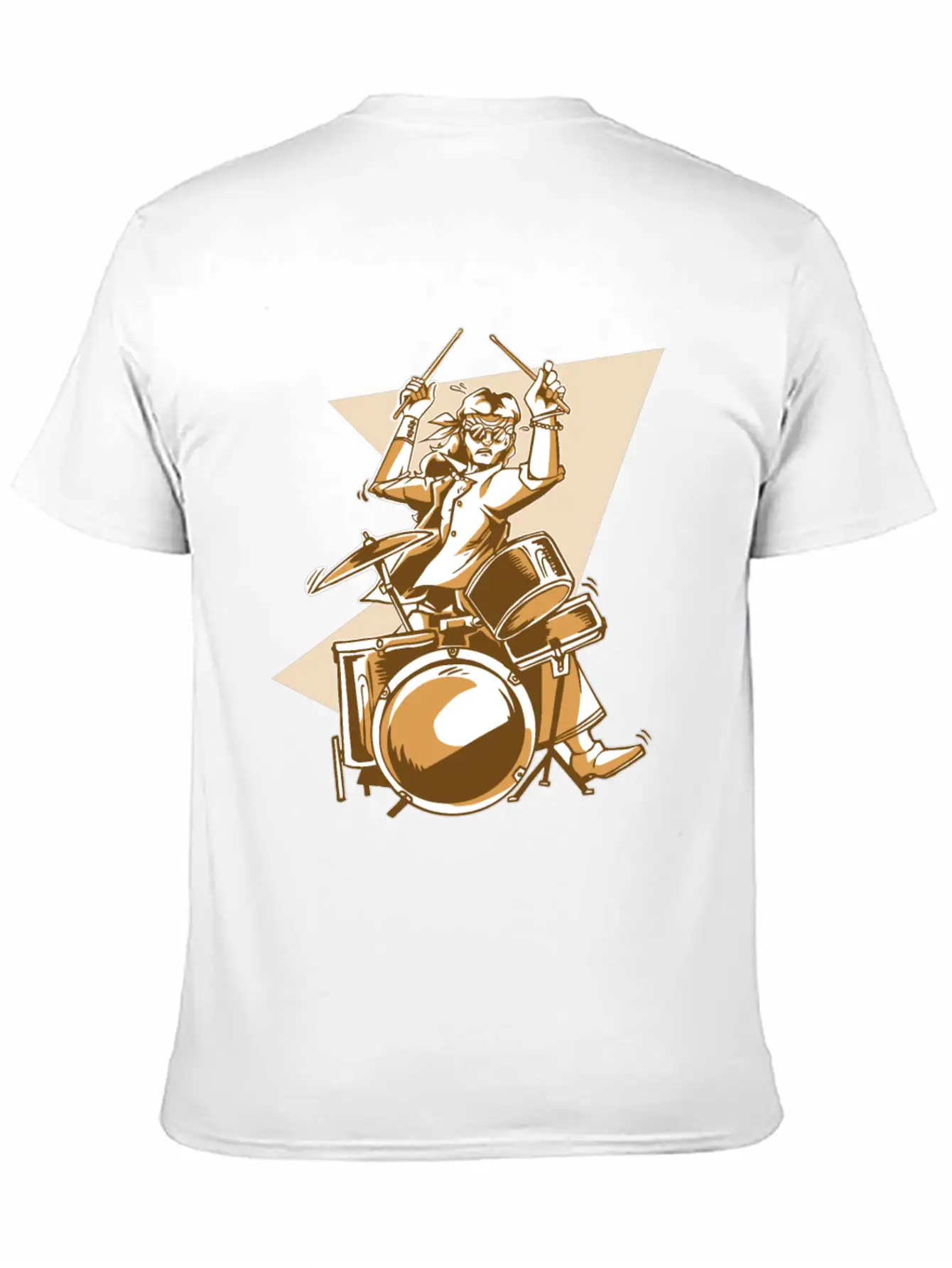 Cool Drummer Stylish Everyday T-Shirt – Unisex Basic Cotton Tee